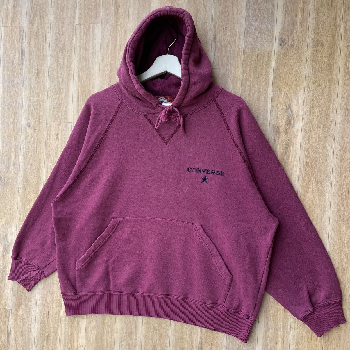 Converse × Vintage Vintage Converse Hoodie Pullover Size US M / EU 48-50 / 2 - 1 Thumbnail