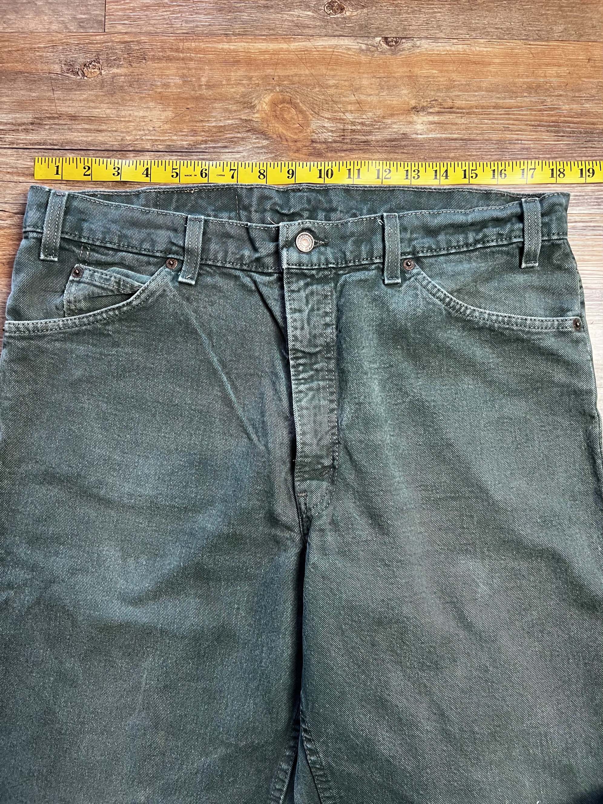 Levi's Vintage Clothing Vintage 1990's Levi's 550 Green Tapered Leg Orange Tab Jeans Size US 38 / EU 54 - 5 Thumbnail