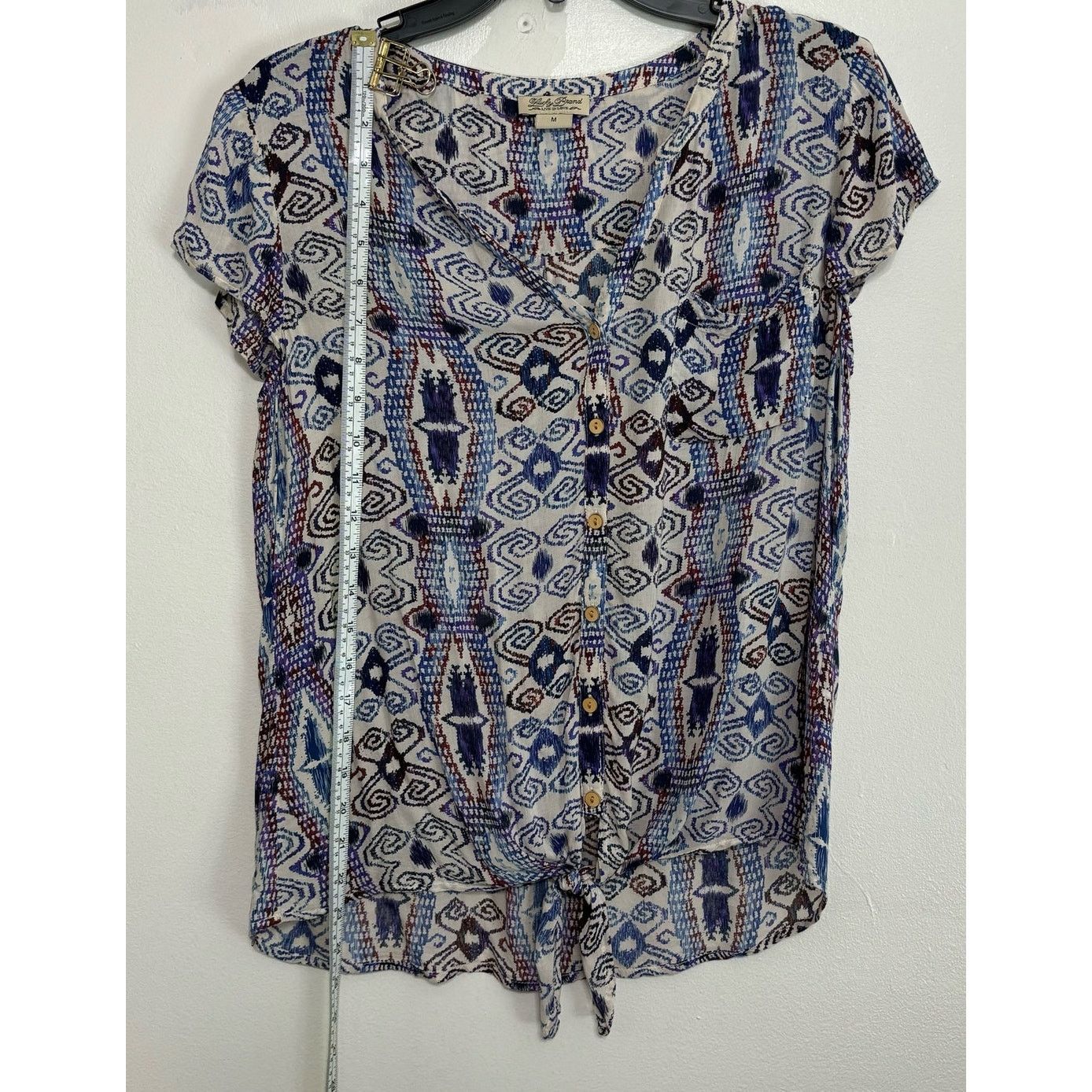 Lucky Brand Lucky Brand Multicolor Cap Sleeve Abstract Top Size M Size M / US 6-8 / IT 42-44 - 3 Thumbnail