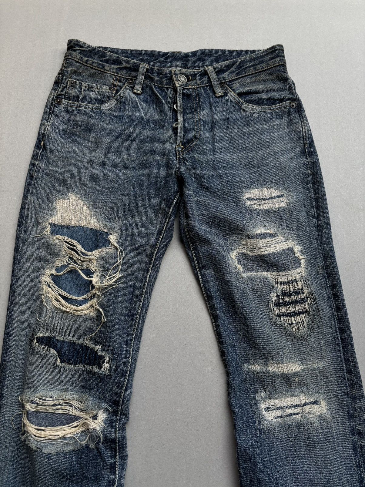 Johnbull Lace up flare jeans Size US 28 / EU 44 - 2 Thumbnail