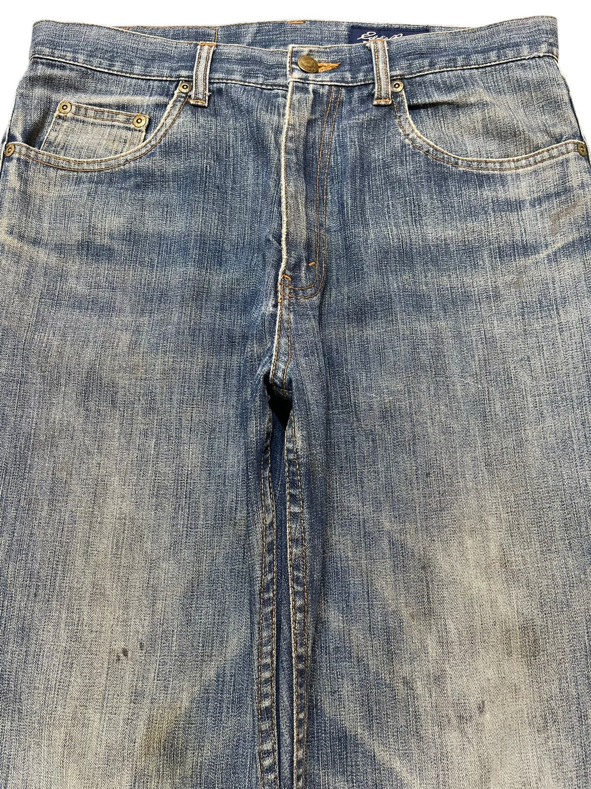 Eddie Bauer Vintage 90s Eddie Bauer Blue Faded Wash Wide Leg Baggy Jeans Size US 32 / EU 48 - 3 Thumbnail