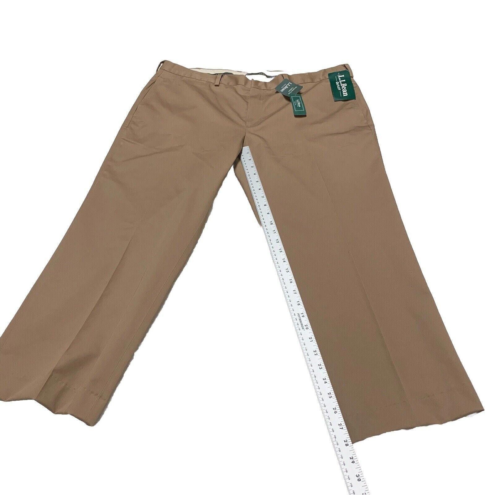 L.L. Bean L.L. Bean Dress Slacks Chino Men's Sz 42 Wide Dark Khaki Size US 42 / EU 58 - 3 Thumbnail