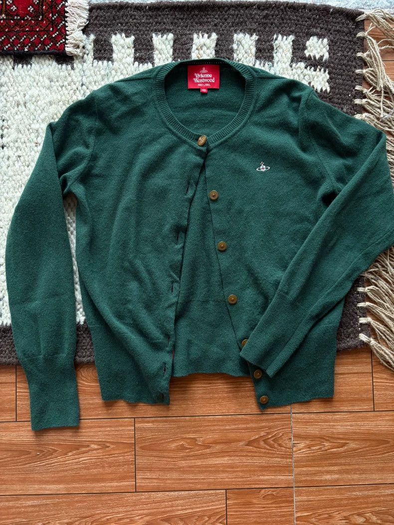 Vivienne Westwood vivienne westwood Green knit cardigan Size M / US 6-8 / IT 42-44 - 1 Thumbnail