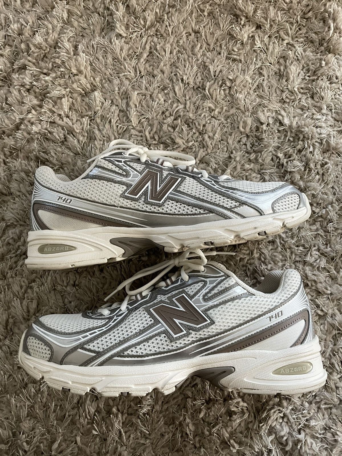 New Balance New Balance 740 Sea Salt Mushroom Size US 12 / EU 45 - 2 Thumbnail