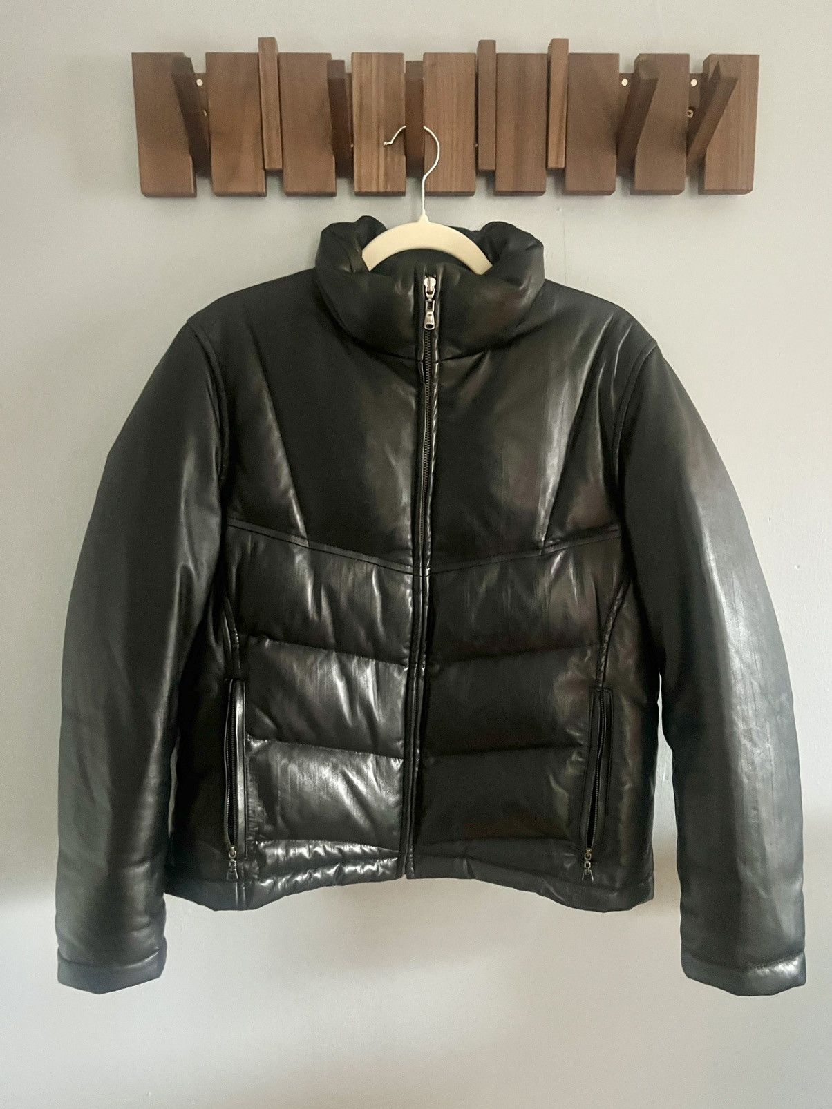 Balmain Balmain Paris Cropped Leather Puffer / Down Jacket Size US M / EU 48-50 / 2 - 1 Thumbnail