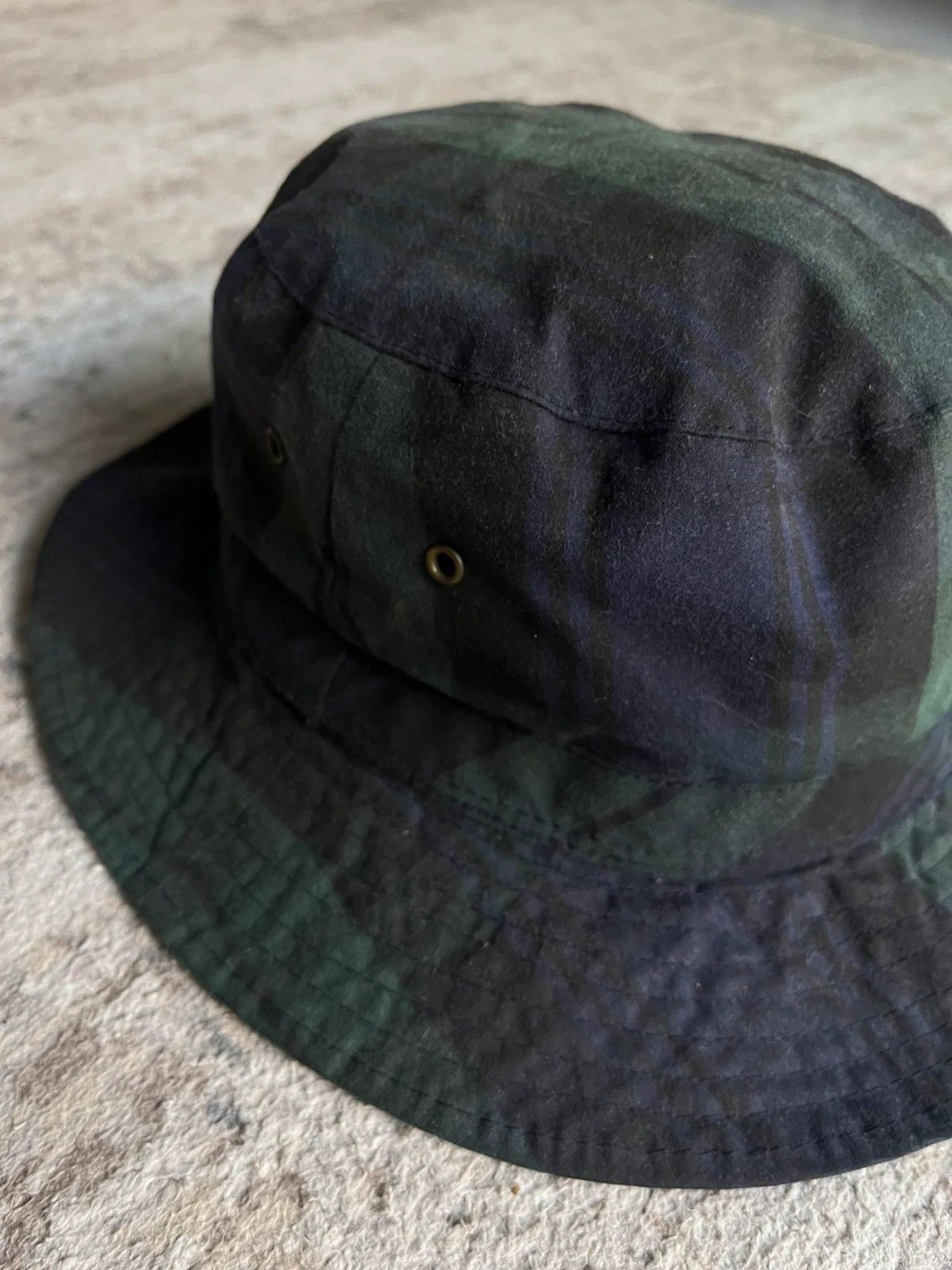 Polo Ralph Lauren Polo Ralph Lauren Green Plaid Bucket Hat Cap 90s Sz L Size 30 - 2 Thumbnail