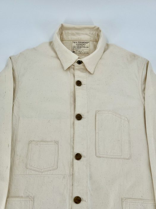 Japanese Brand OOE Yofukuten OA Railroad Jacket Chore Coat