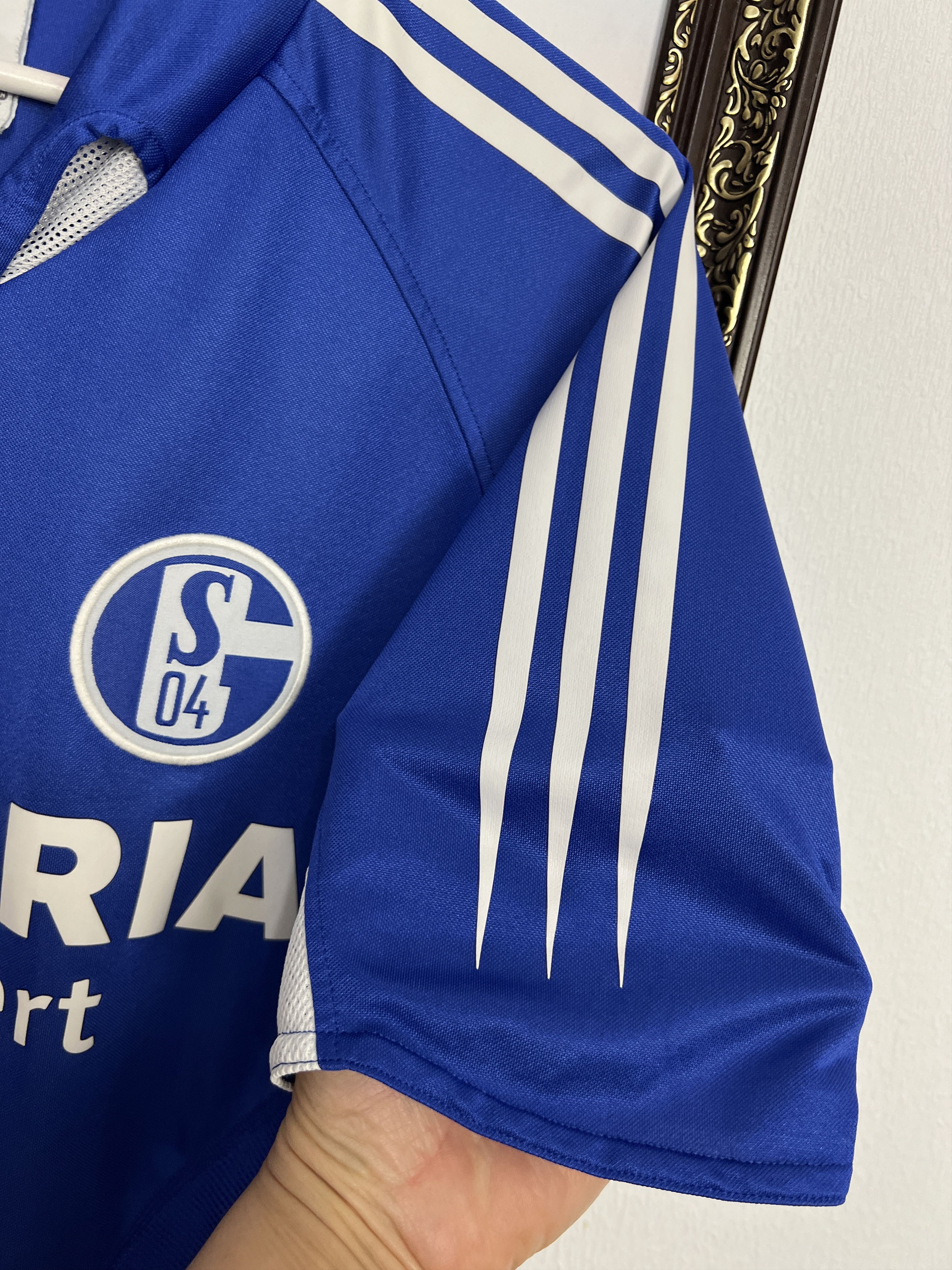Adidas FC Schalke 04 Home football shirt 2004 Soccer Jersey Trikot Size US S / EU 44-46 / 1 - 4 Thumbnail