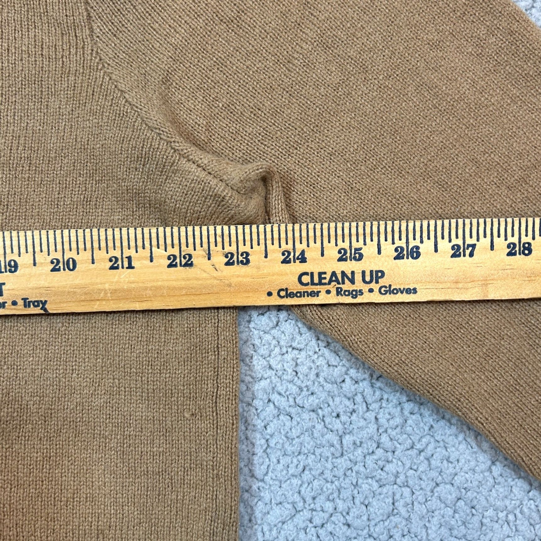 Polo Ralph Lauren Polo Ralph Lauren Sweater Mens Large Tan 100% Lambswool V Neck Pony Pullover Brown Wool Knit Pullover Winter Fall 90s Preppy Mens Size US L / EU 52-54 / 3 - 6 Thumbnail