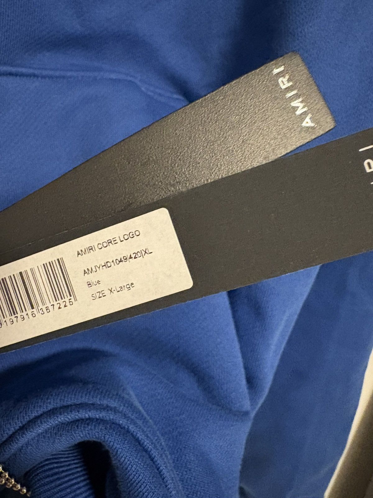 Amiri NEW Amiri Core Logo Blue Heavyweight Hoodie Size X-LARGE Size US XL / EU 56 / 4 - 4 Thumbnail