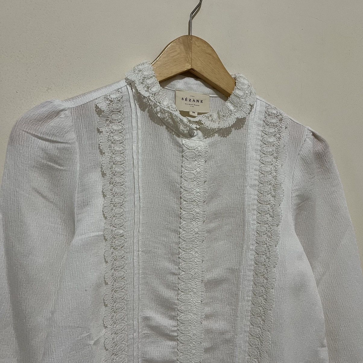 Sezane Sezane lace blouse Size XS / US 0-2 / IT 36-38 - 2 Thumbnail