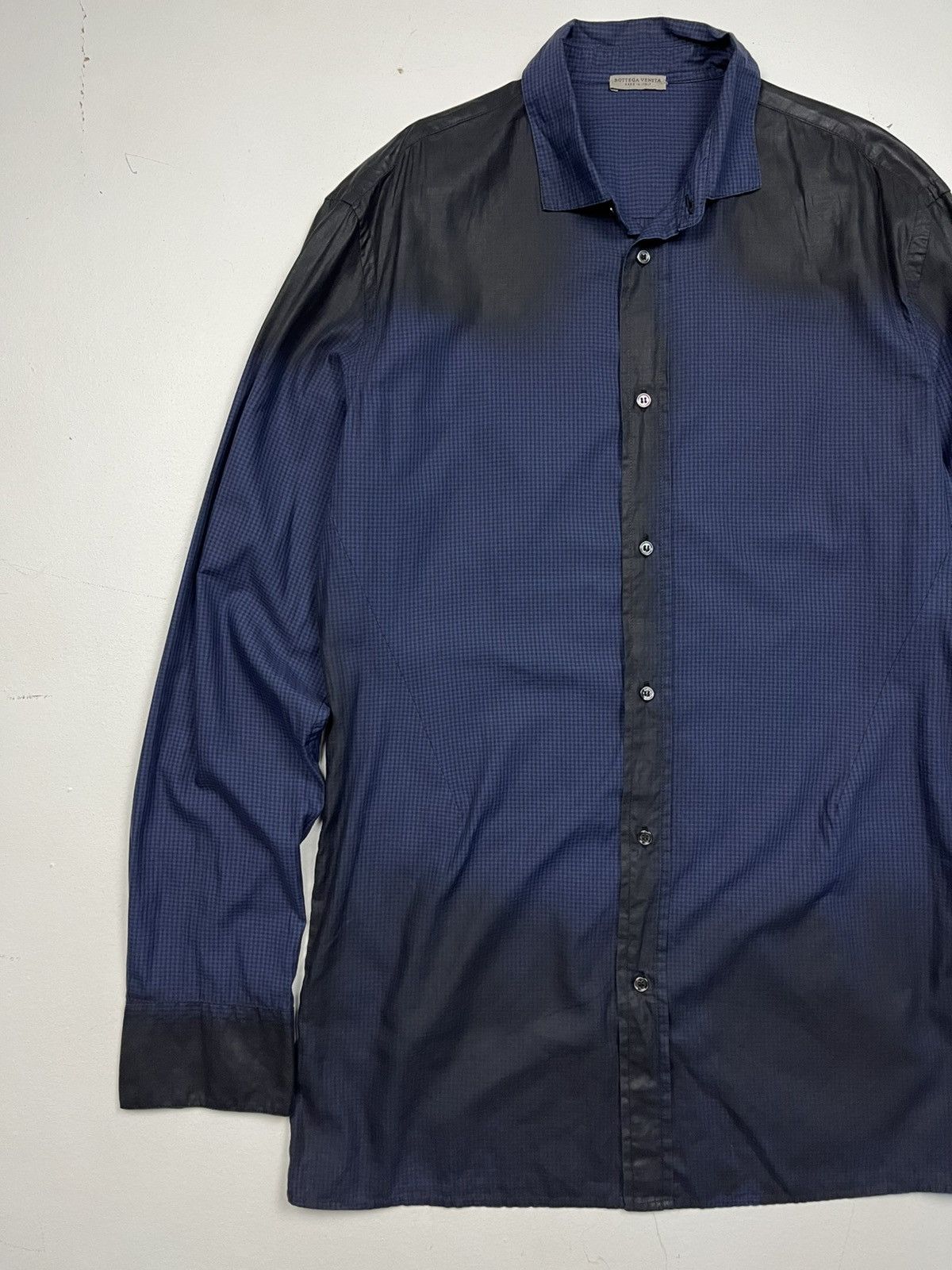 Bottega Veneta Vintage Bottega Veneta Waxed Detailing button down Shirt Size XL / US 12-14 / IT 48-50 - 3 Thumbnail