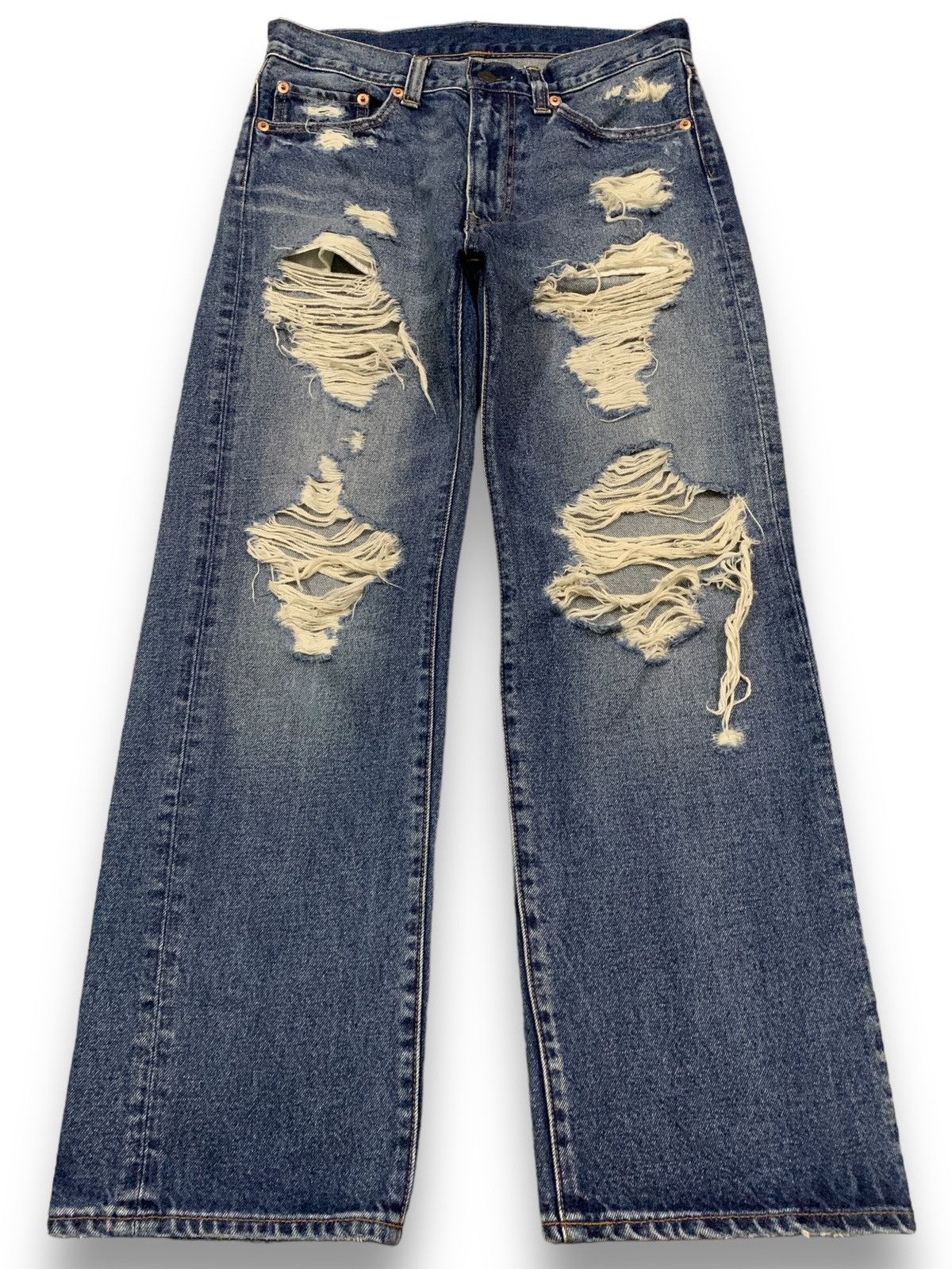 14th Addiction Vintage Y2K Japanese Brand RNA Distressed Grunge Jeans Size US 30 / EU 46 - 1 Thumbnail