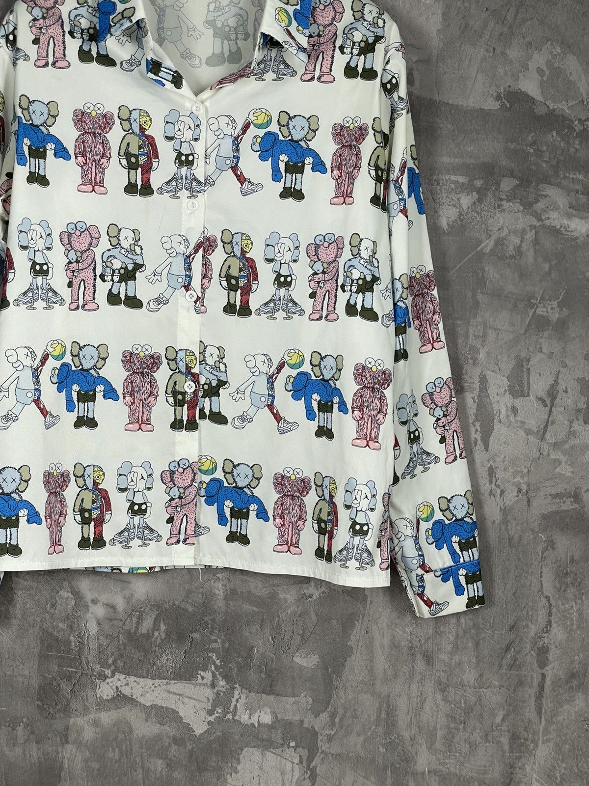 Hypebeast × Kaws VINTAGE MULTILOGO KAWS HYPEBEAST SHIRT BUTTON UP Size US M / EU 48-50 / 2 - 6 Thumbnail