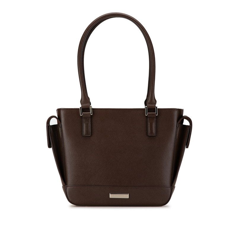 Burberry Burberry Burberry Nova Check Leather Handbag Leather Handbag in Very Good Condition Size ONE SIZE - 1 Thumbnail