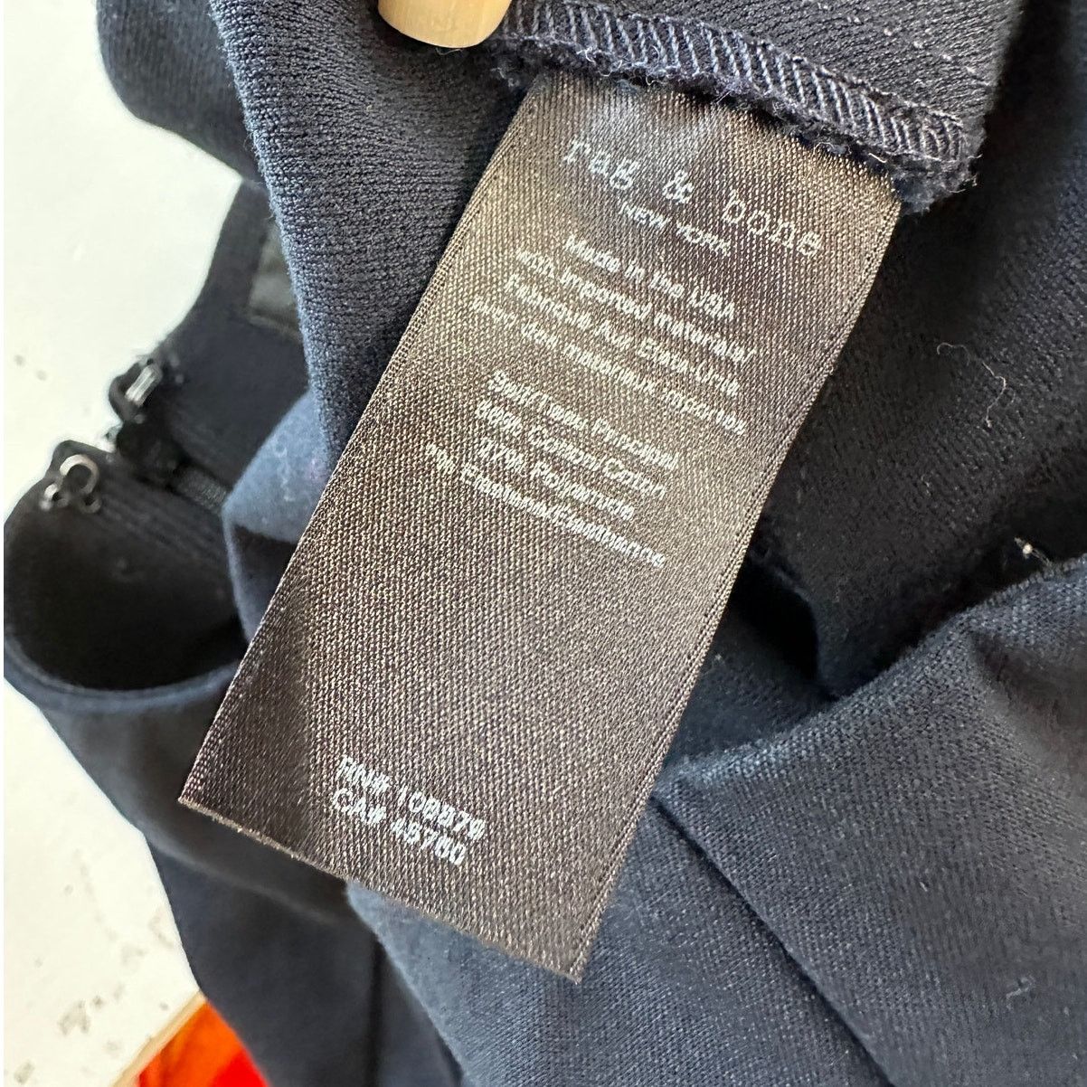 Rag & Bone rag & bone Navy Blue Stretch Back Zip High Waist Trouser 8 Size 30" / US 8 / IT 44 - 7 Thumbnail
