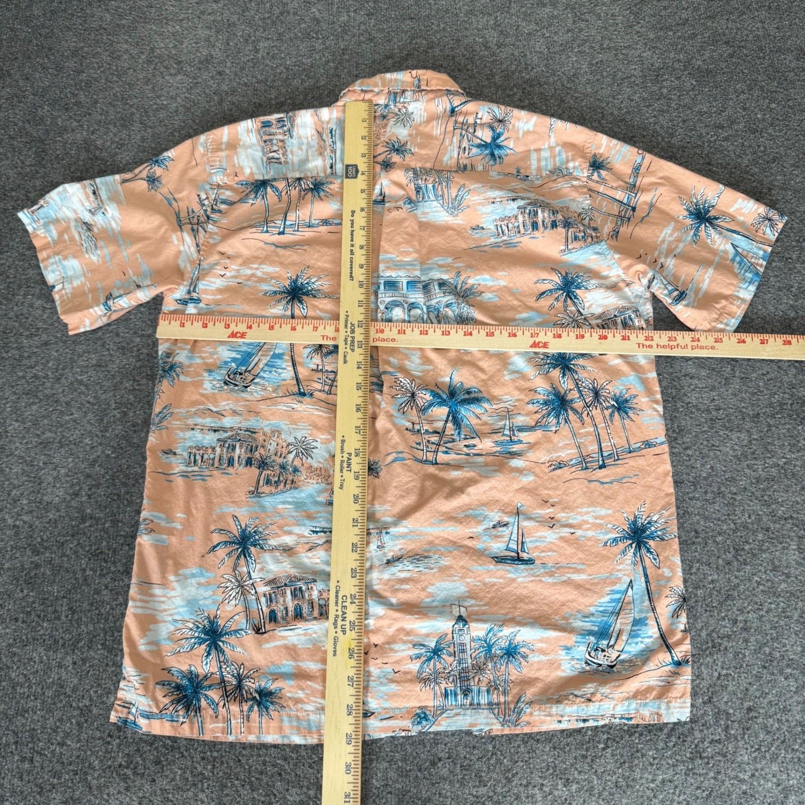 Other Cooke Street Mens Medium Peach Blue Sailboat Hawaiian Shirt Size US M / EU 48-50 / 2 - 3 Thumbnail