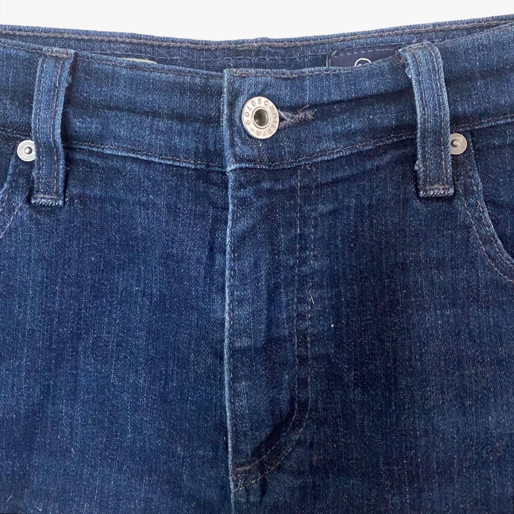 Denime Adriano Goldschmied Pixie Cuffed Jean Shorts Women's 32 Blue Denim Dark Wash Womens Size 24" / US 00 / IT 34 - 5 Thumbnail