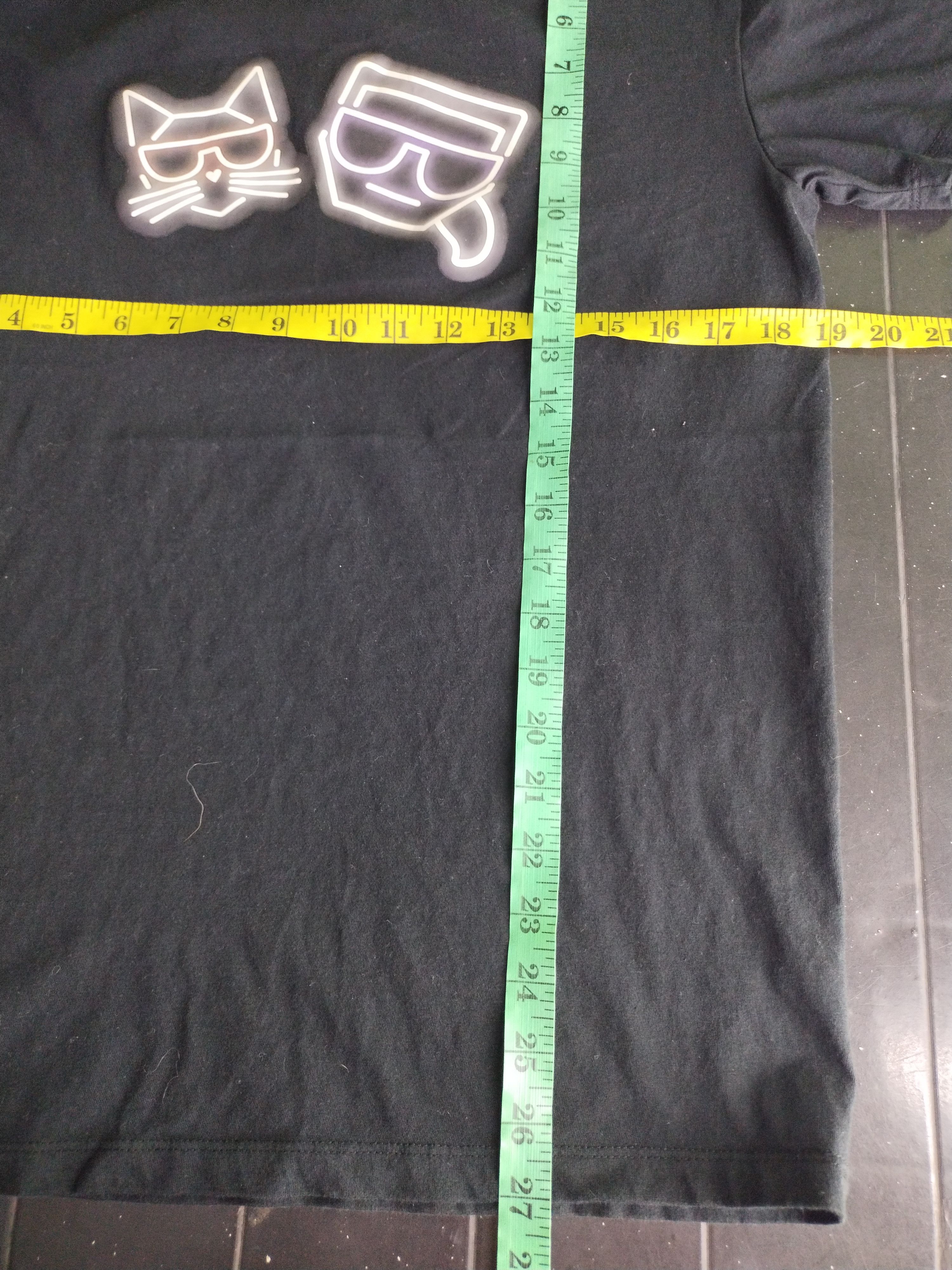 Karl Lagerfeld Karl Lagerfeld Black Tee Size US S / EU 44-46 / 1 - 11 Thumbnail