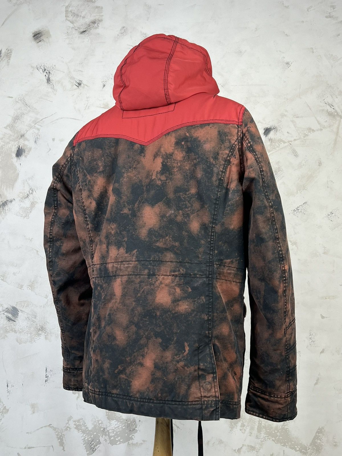 Diesel Vintage Diesel Custom Hooded Jacket Utility Coat Size M - L Size US S / EU 44-46 / 1 - 7 Thumbnail