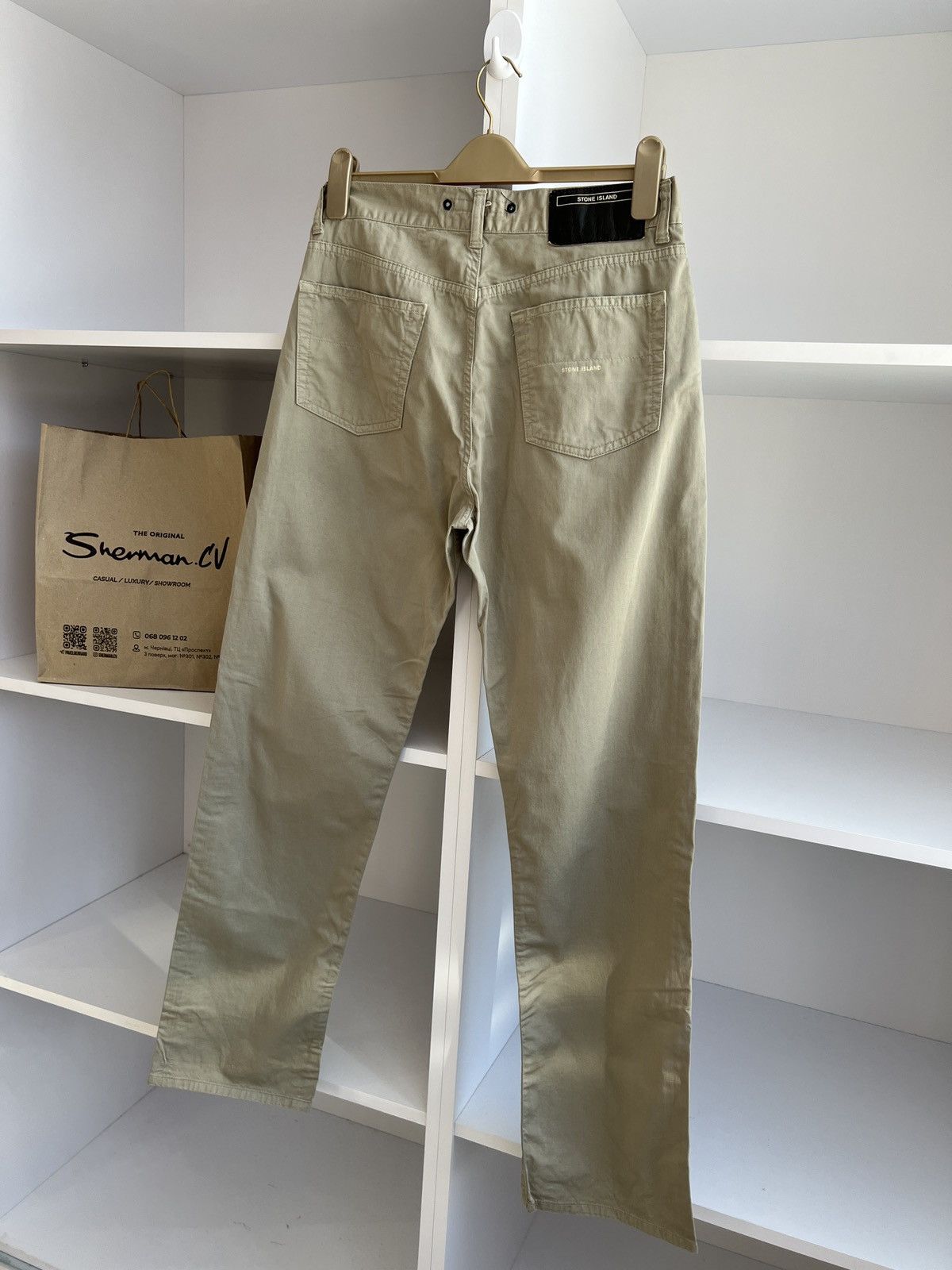 Stone Island × Vintage Stone Island Denims Flint Beige Casual Pants 33 size slim Size US 33 - 10 Thumbnail