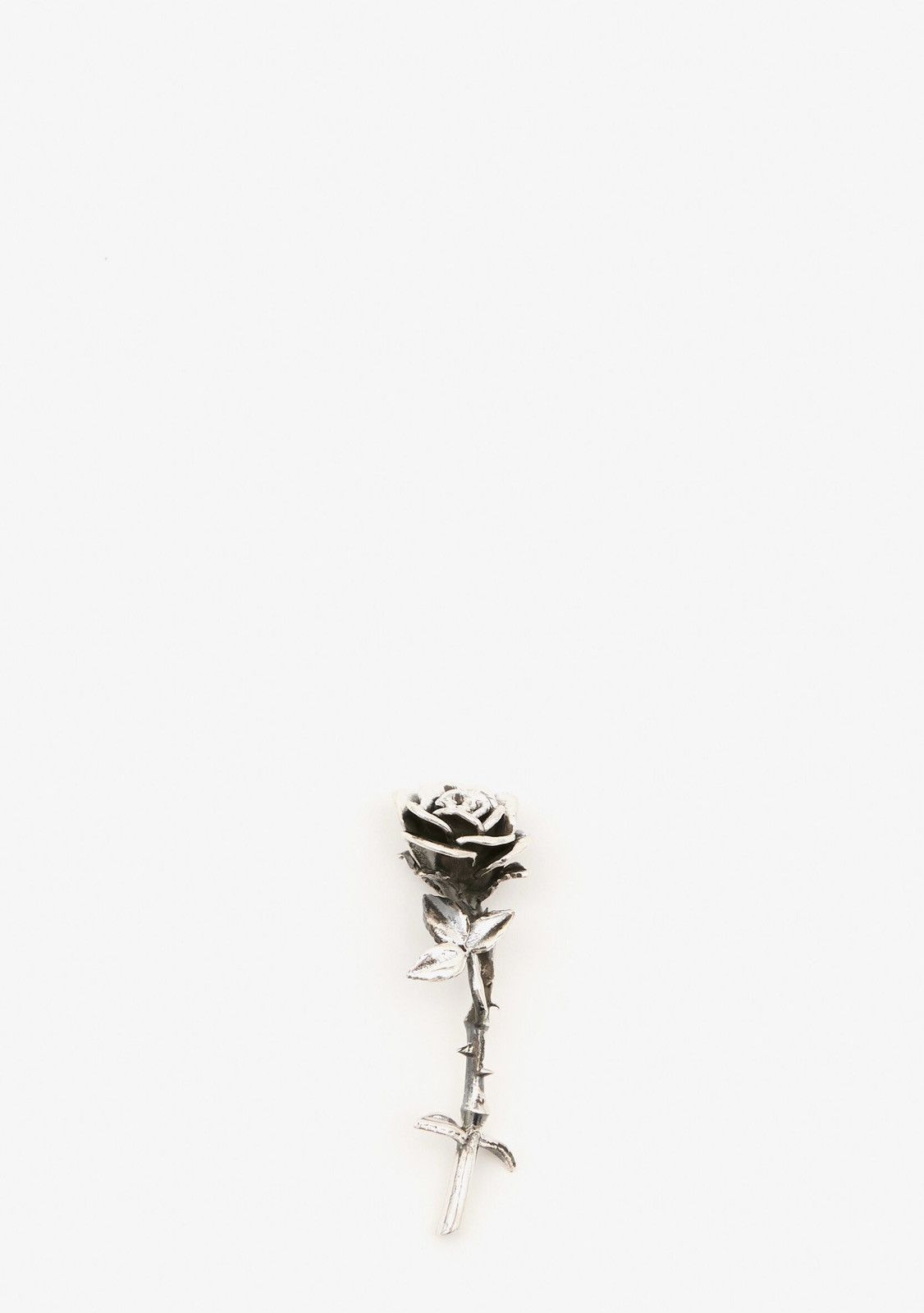 Enfants Riches Deprimes Last Item Enfants Riches Deprimes Silver Rose Single Earring Size ONE SIZE - 7 Thumbnail