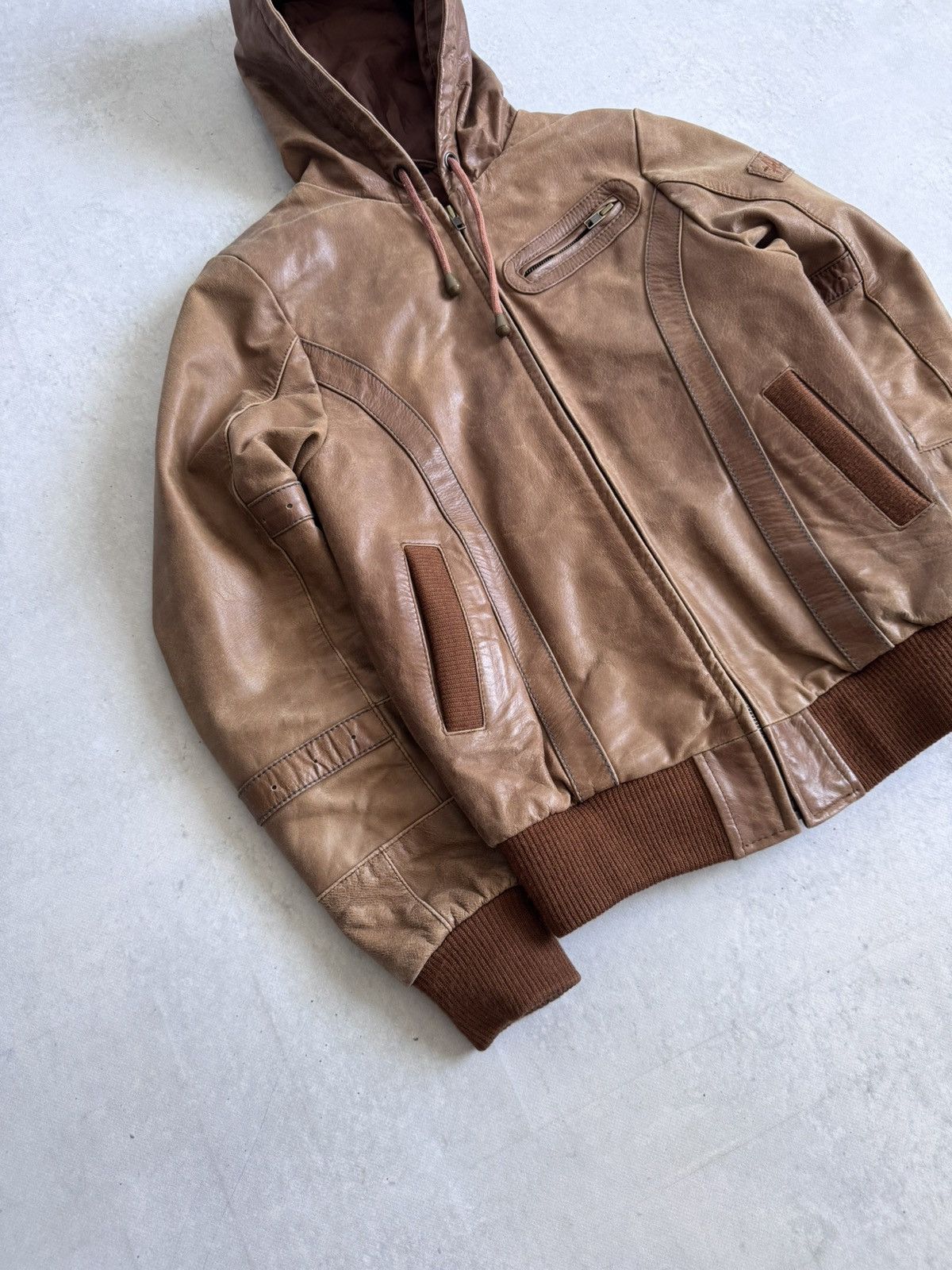 Other Alprausch Vintage 00’s Leather Swiss Style Y2K Unisex Jacket Size M / US 6-8 / IT 42-44 - 2 Thumbnail