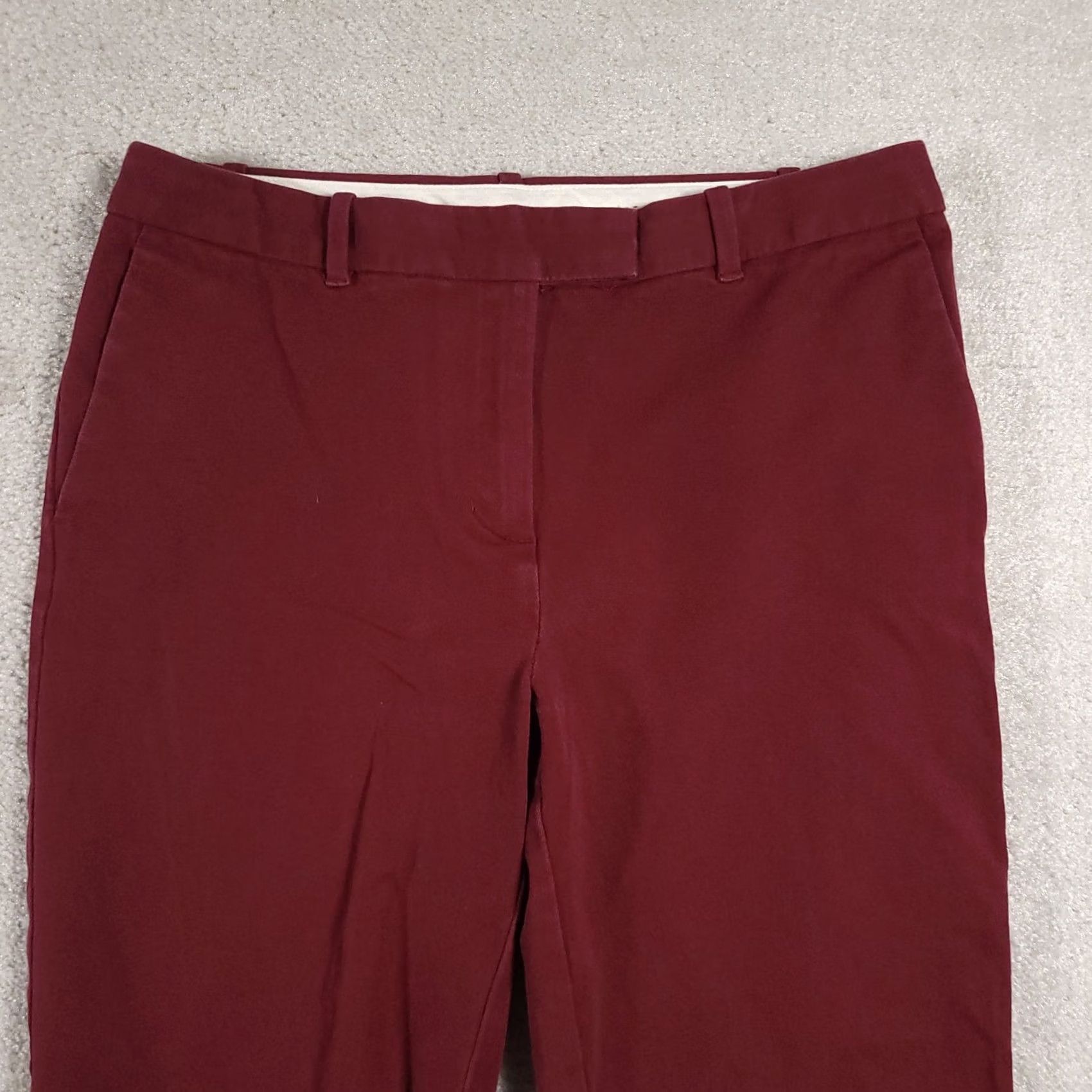 Brooks Brothers Brooks Brothers Pants Womens 6 Red Burgundy Slim Fit Stretch Dress Ankle Office Size 28" / US 6 / IT 42 - 3 Thumbnail