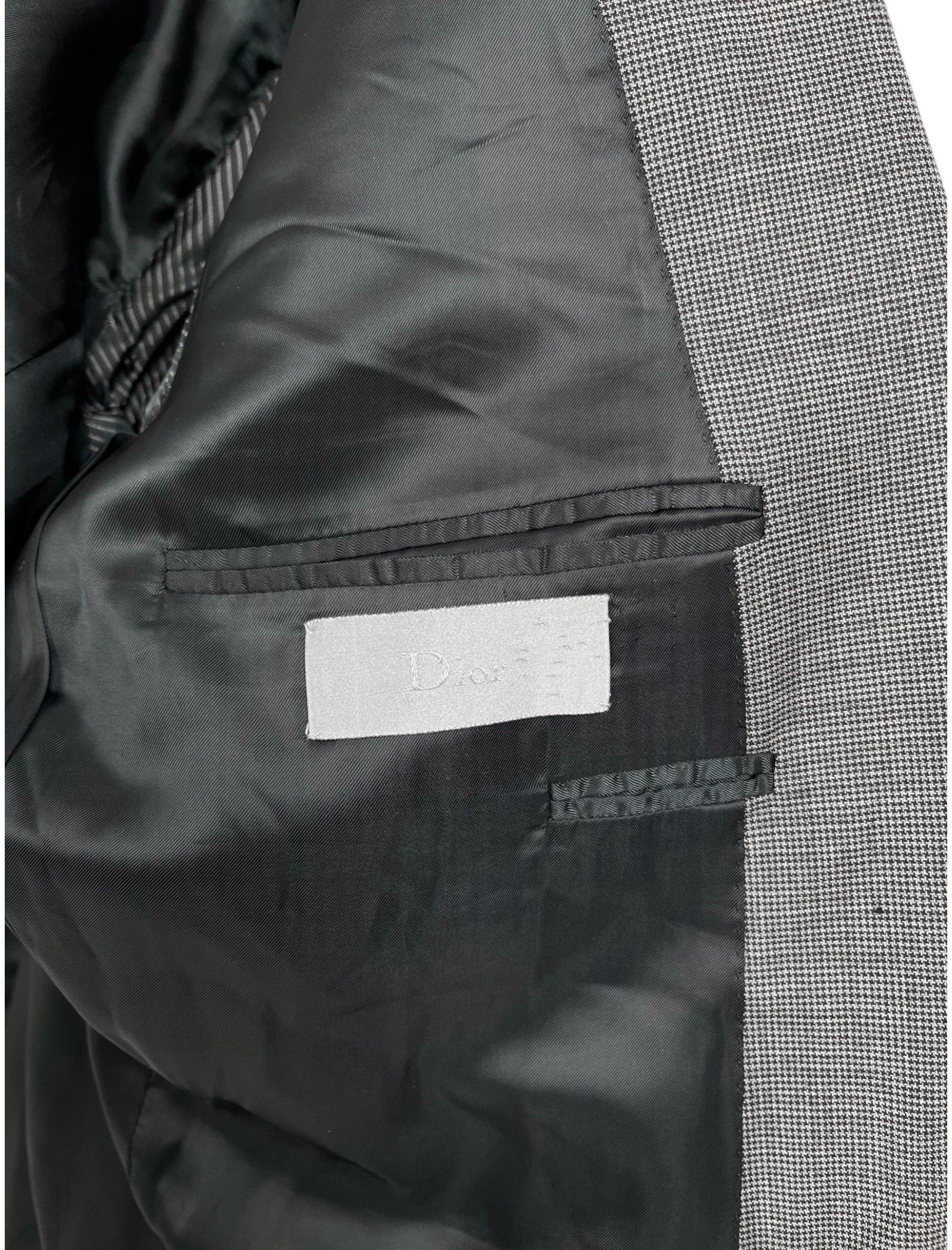 Dior by Kris Van Assche F/W 2008 Grey Wool Blazer Size 52R - 7 Thumbnail