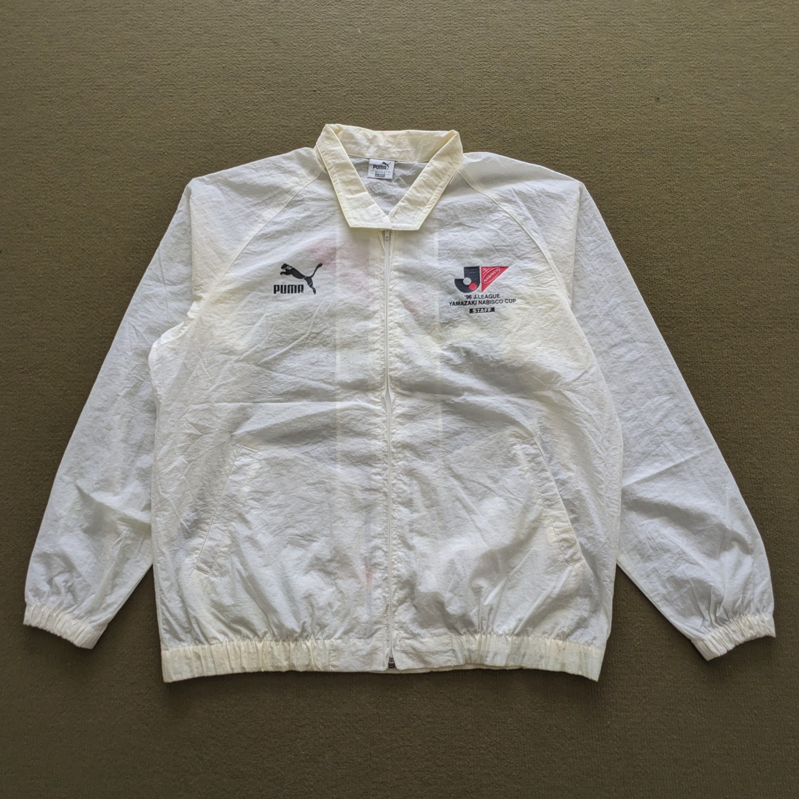Puma Vintage 1996 J League YAMAZAKI NABISCO CUP Puma Jacket Size US L / EU 52-54 / 3 - 3 Thumbnail