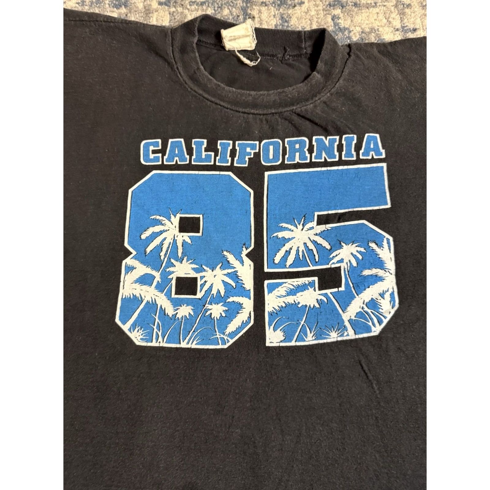 Vintage VINTAGE Punk Rock Music Band 80s California 85 T Shirt Black 100% Cotton Sz Large Mens Size US L / EU 52-54 / 3 - 2 Thumbnail