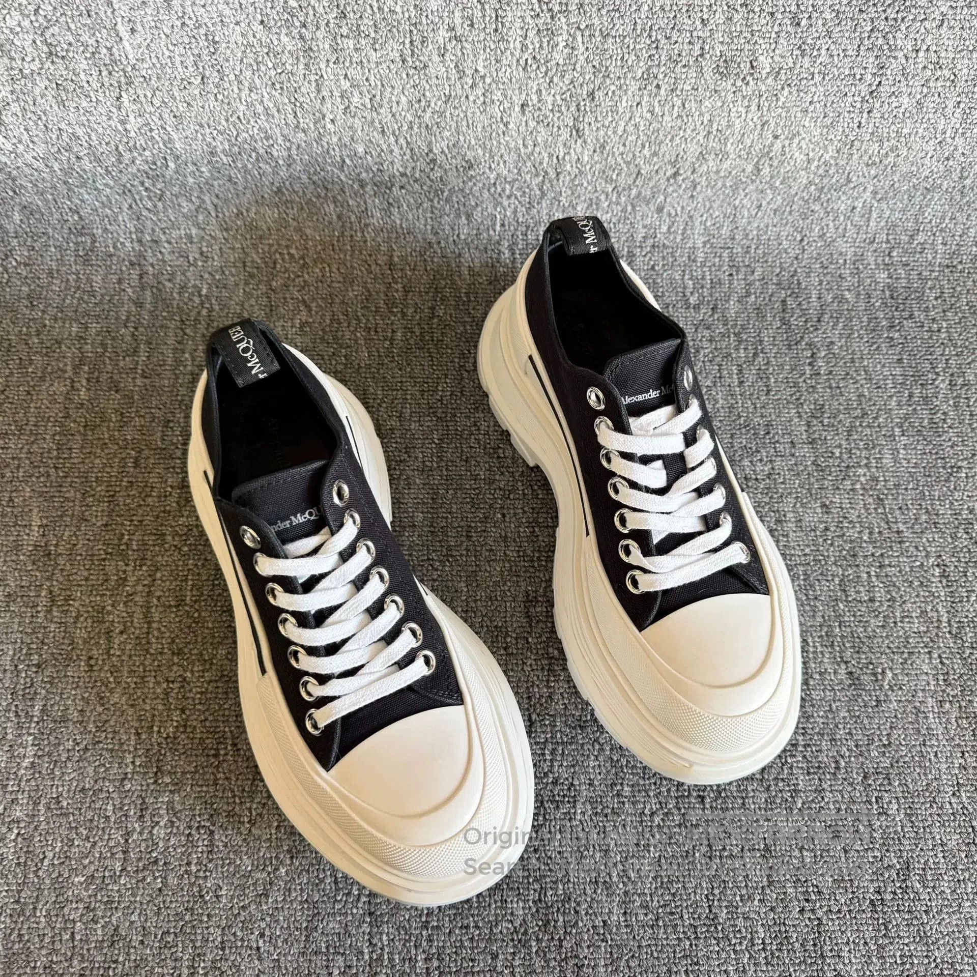Alexander McQueen Alexander McQueen Platform Canvas Shoes. Size US 7 / IT 37 - 5 Thumbnail