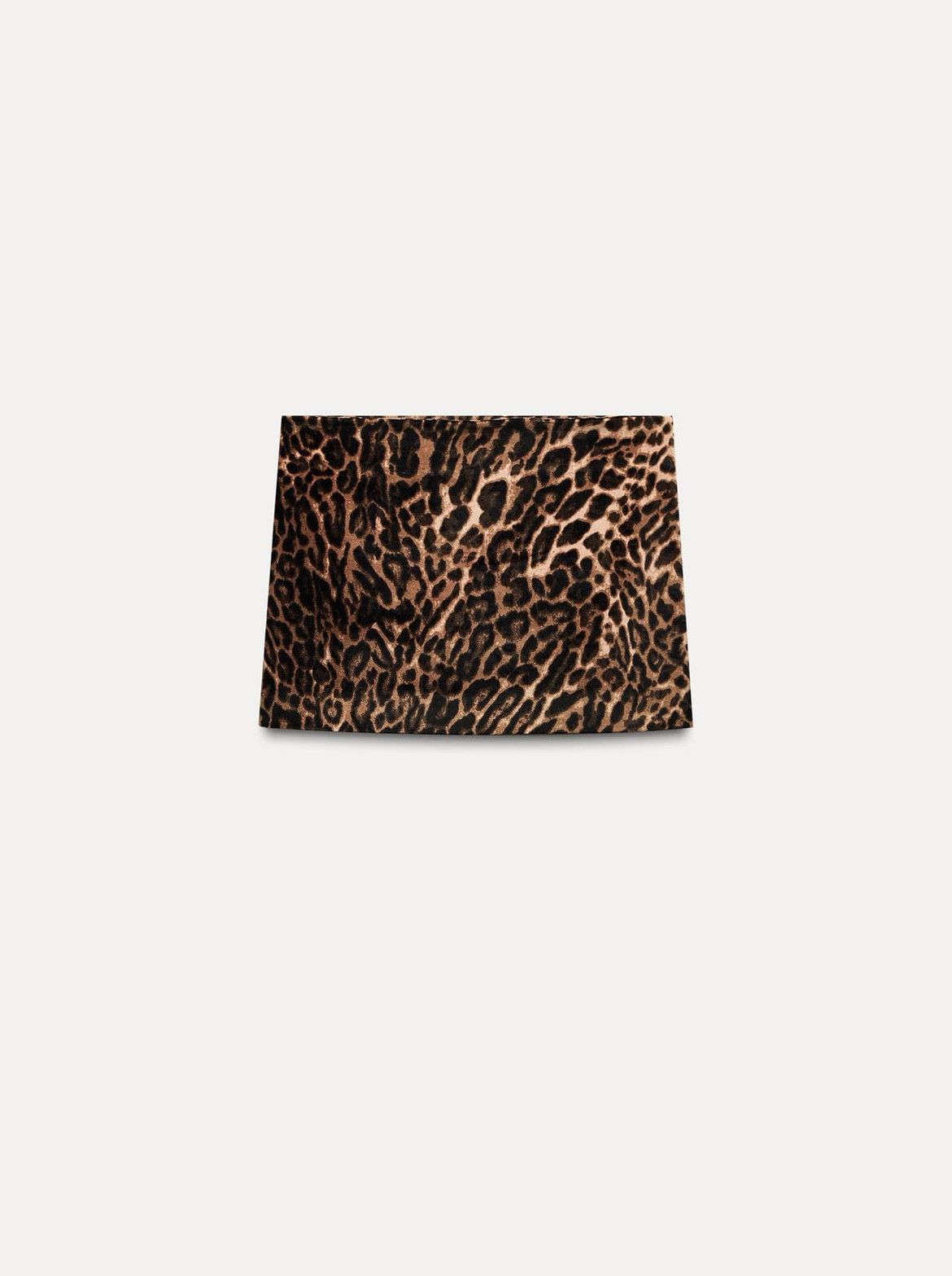 Zara Animal print velvet mini skirt (sold out on ZARA) XS Size 24" / US 00 / IT 34 - 2 Thumbnail