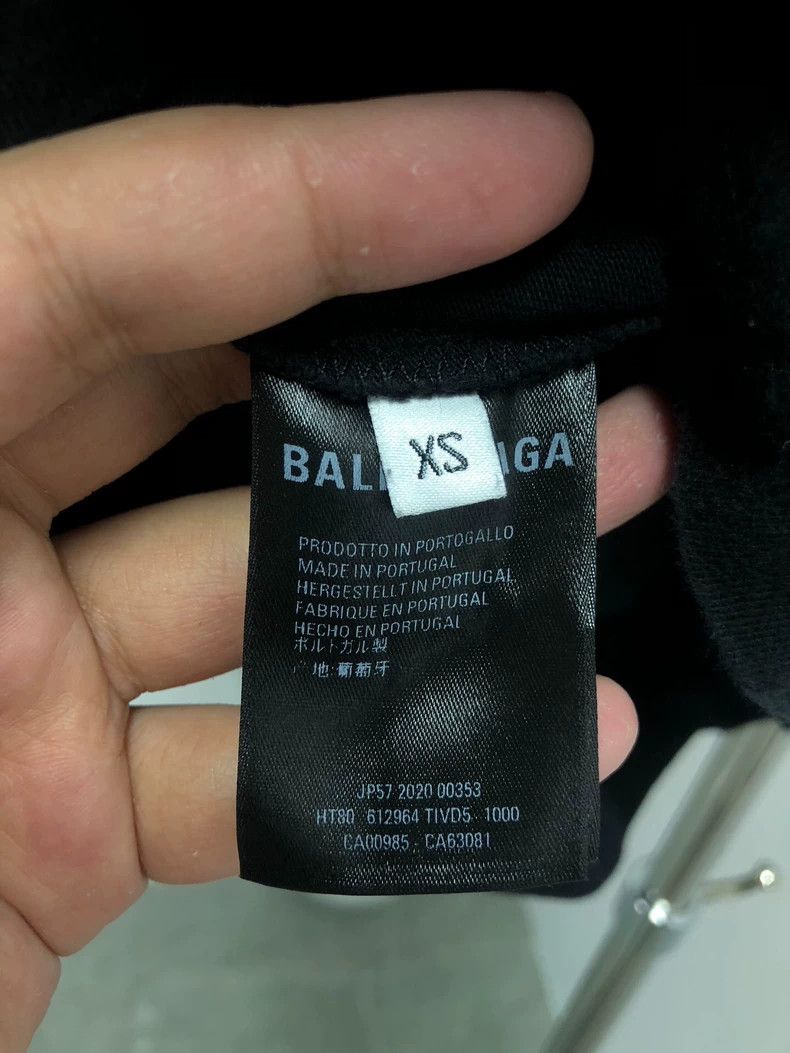 Balenciaga Balenciaga Letter Printed Short Sleeve T-Shirt, Black, Siz Size US XS / EU 42 / 0 - 4 Thumbnail