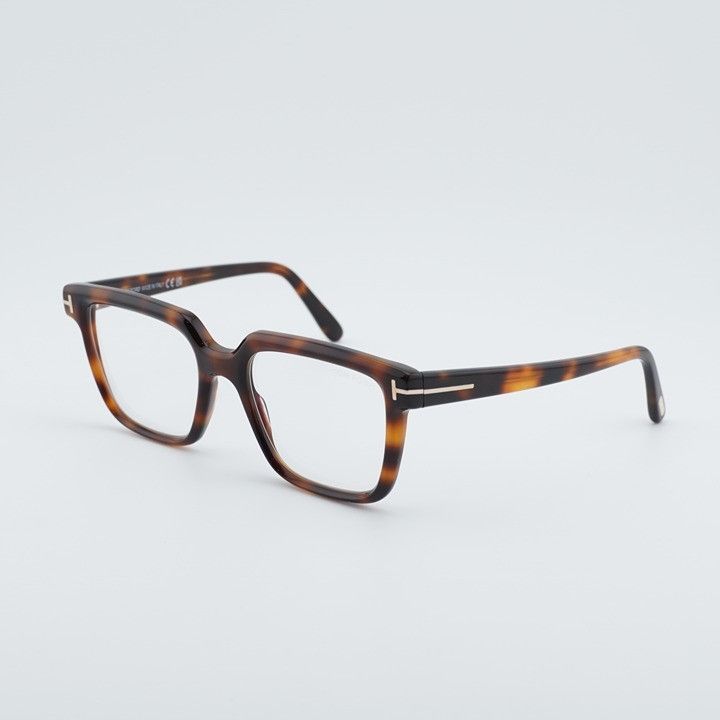 Tom Ford Tom Ford FT5889-B 053 Eyeglasses Havana 53mm Square Frame Size ONE SIZE - 1 Thumbnail