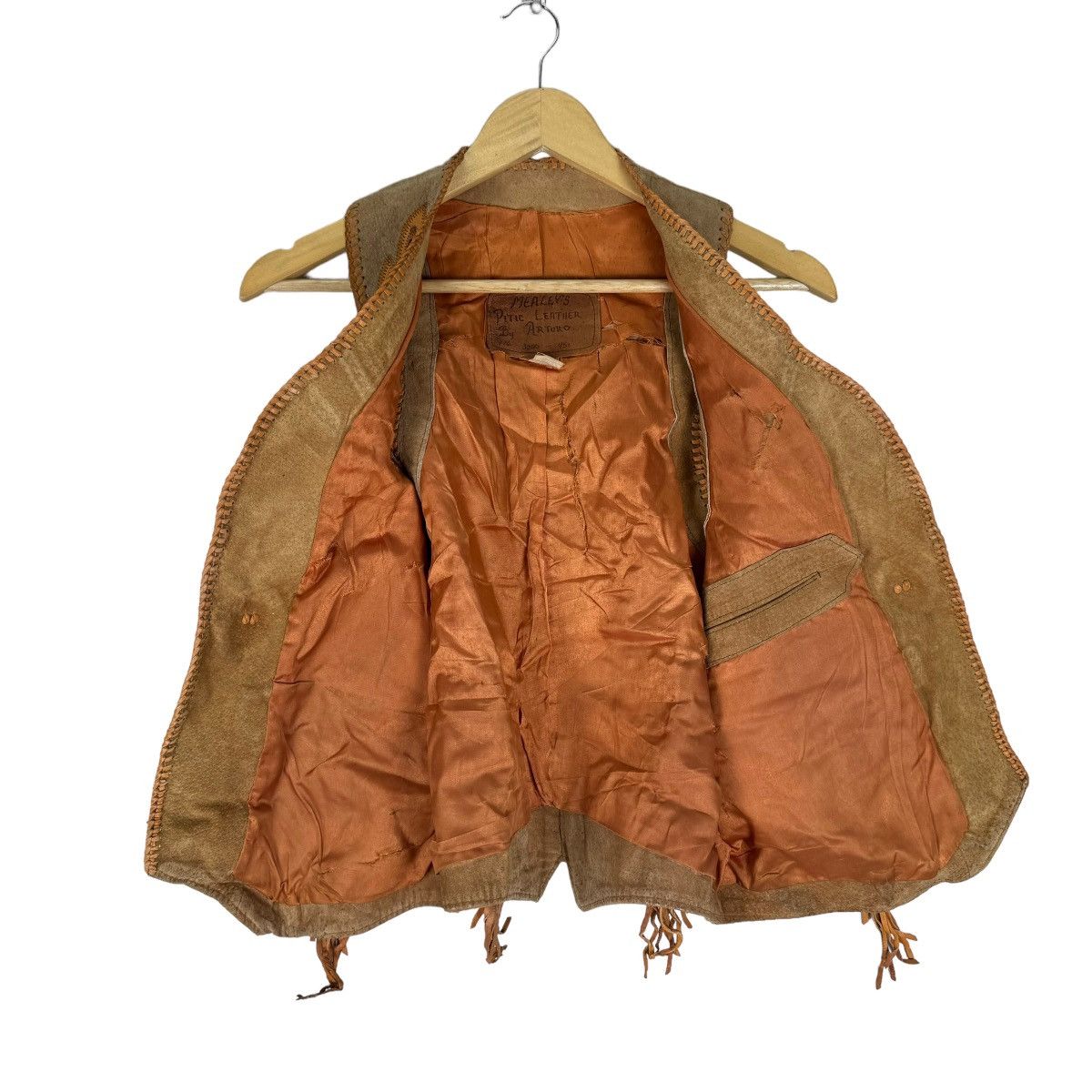 Cowboy Equipment 🔥MEALEY’S PITIC LEATHER ARTURO FRINGE WESTERN NATIVE VEST Size US S / EU 44-46 / 1 - 9 Thumbnail