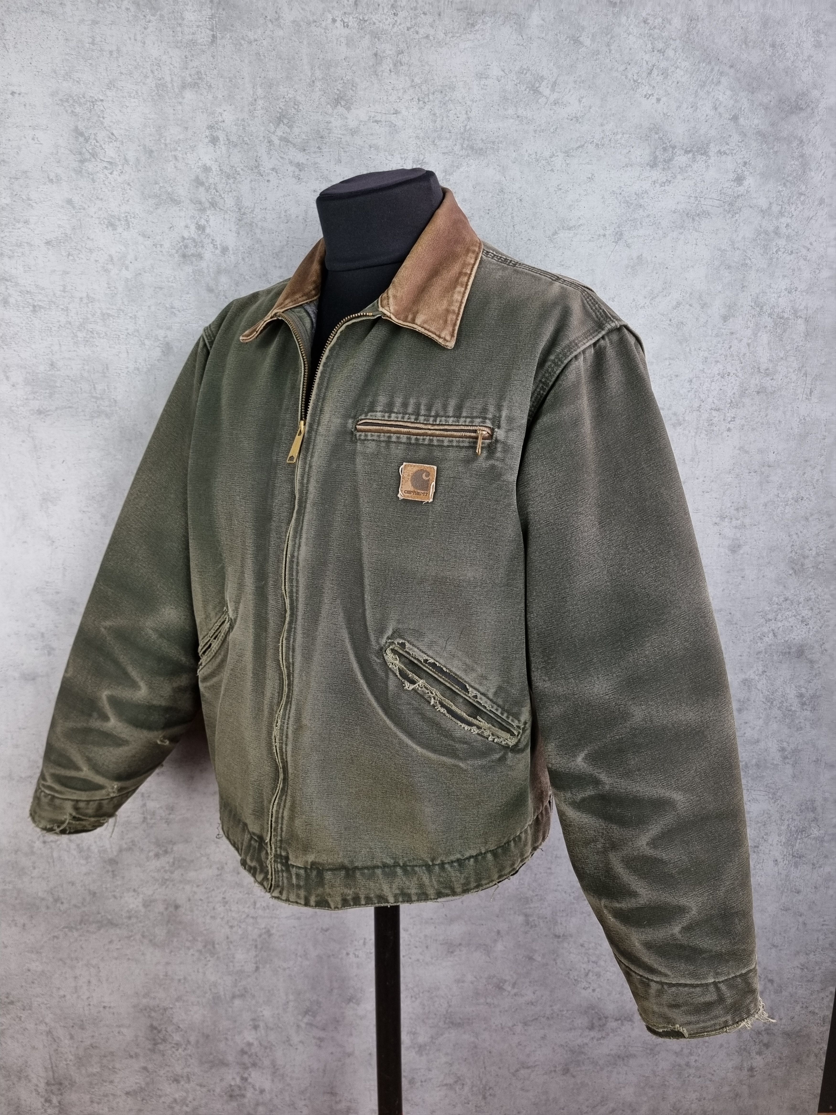 Carhartt Carhartt Distressed Ripped Faded Dirty Rare Jacket Size US XL / EU 56 / 4 - 4 Thumbnail