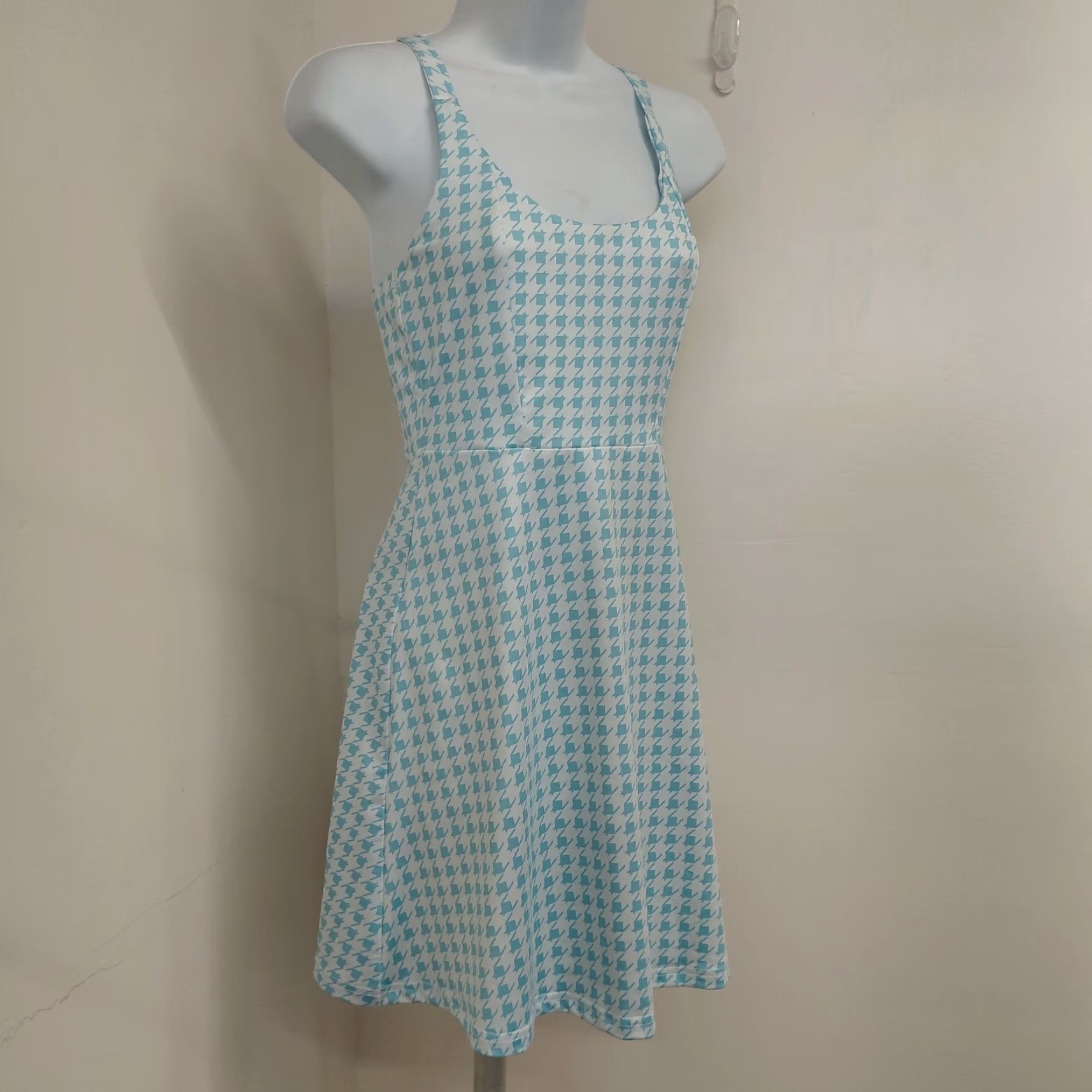 Vintage GGOV Tennis Golf Dress Womens Size XS Pastel Blue Sleeveless Crisscross Back Shirts? Size XS / US 0-2 / IT 36-38 - 5 Thumbnail