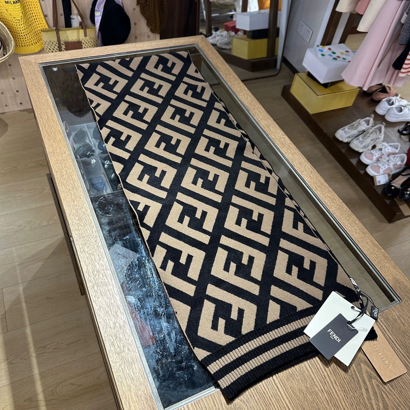 Fendi Fendi feb141 FF all over twill wool scarf Size ONE SIZE - 1 Thumbnail