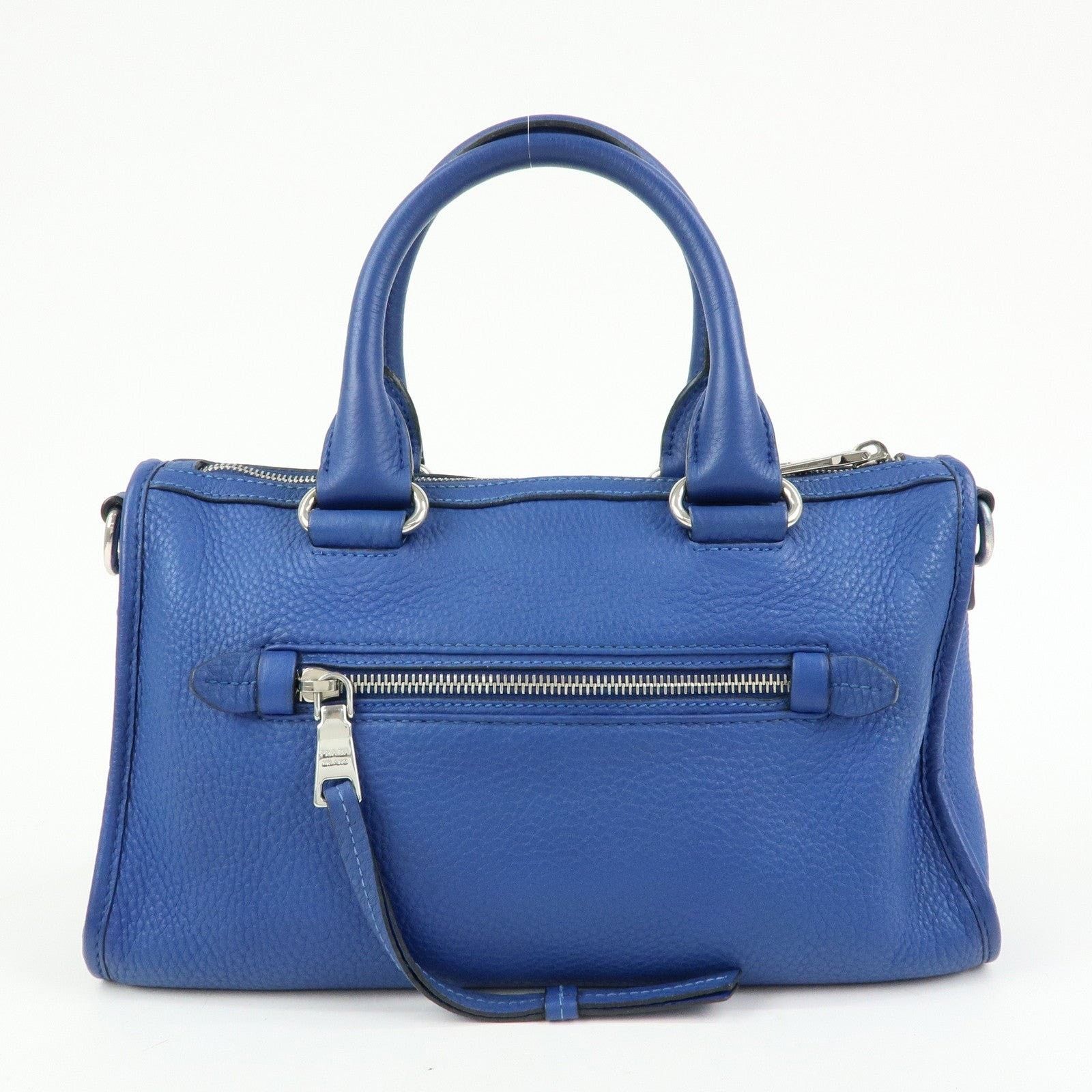 Prada Prada Vitello Daino Calfskin Shoulder Bag Blue Size ONE SIZE - 2 Thumbnail
