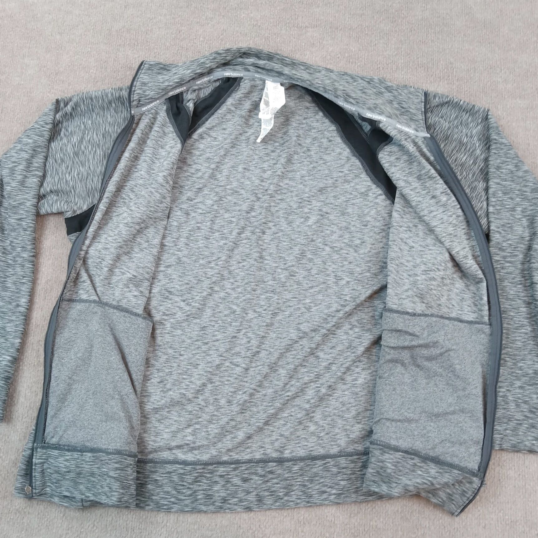 New Balance New Balance Jacket Women 2XL Gray Mock Neck Full Zip Pockets Running Stretch Casual Women Size XXL / US 16-18 / IT 52-54 - 6 Thumbnail