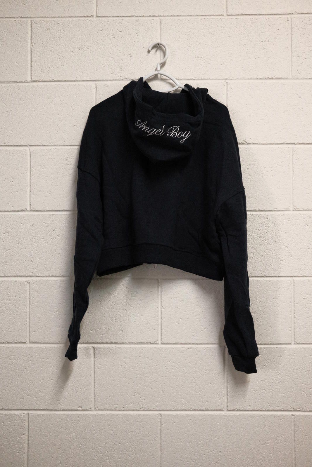 Other Angel Boy Black Zip-Up Hoodie with Embroidered Details, Size Size US XXS / EU 40 - 2 Thumbnail