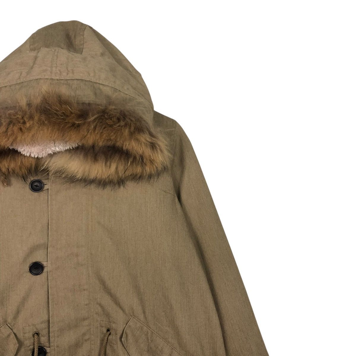 Japanese Brand 🔥VINTAGE PARKA JACKET MINK FUR HOODIE IKKA ISSEY MIYAKE Size US M / EU 48-50 / 2 - 8 Thumbnail
