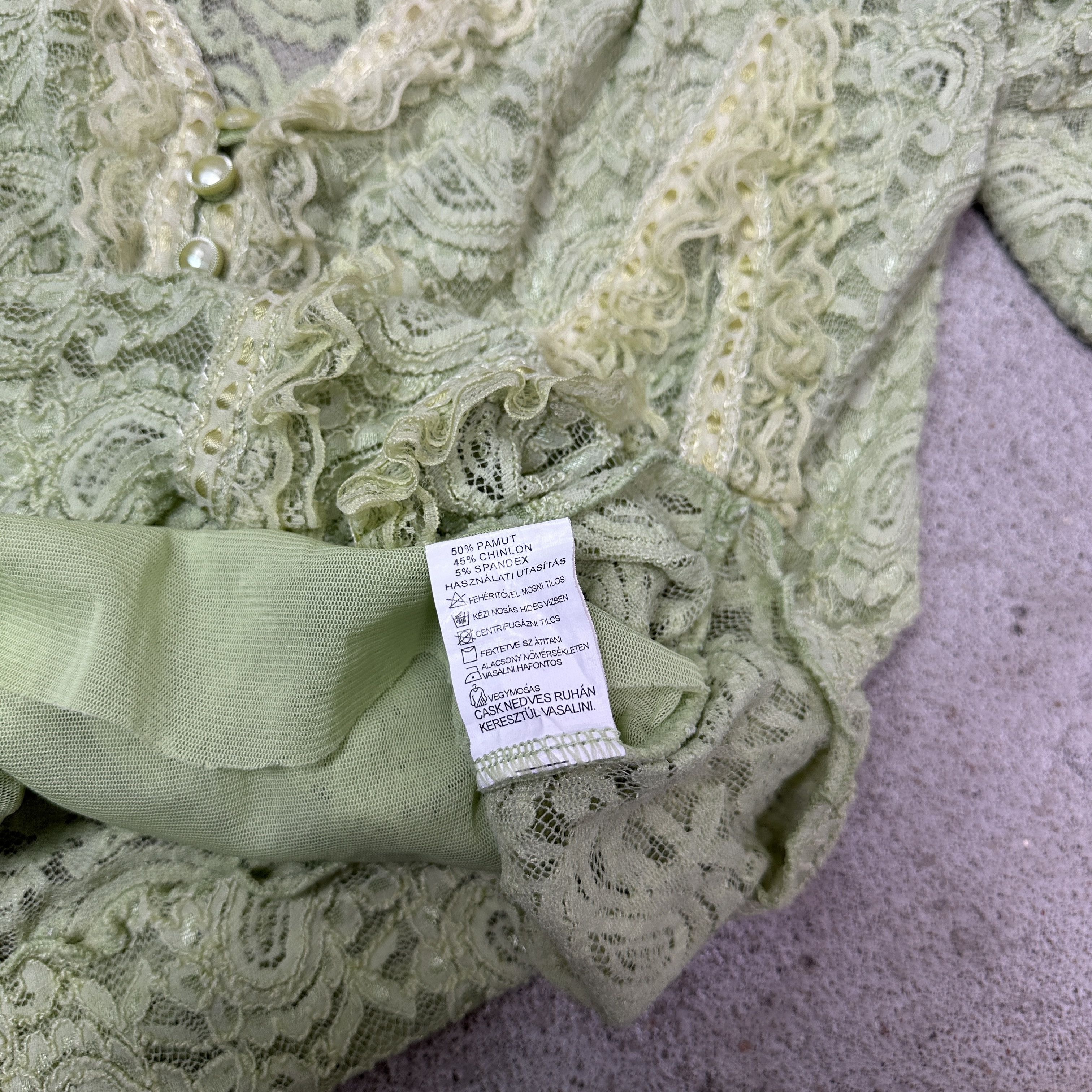 Vintage Vintage Embroined Cottage Mesh Lace Shirt Y2K Size L / US 10 / IT 46 - 6 Thumbnail