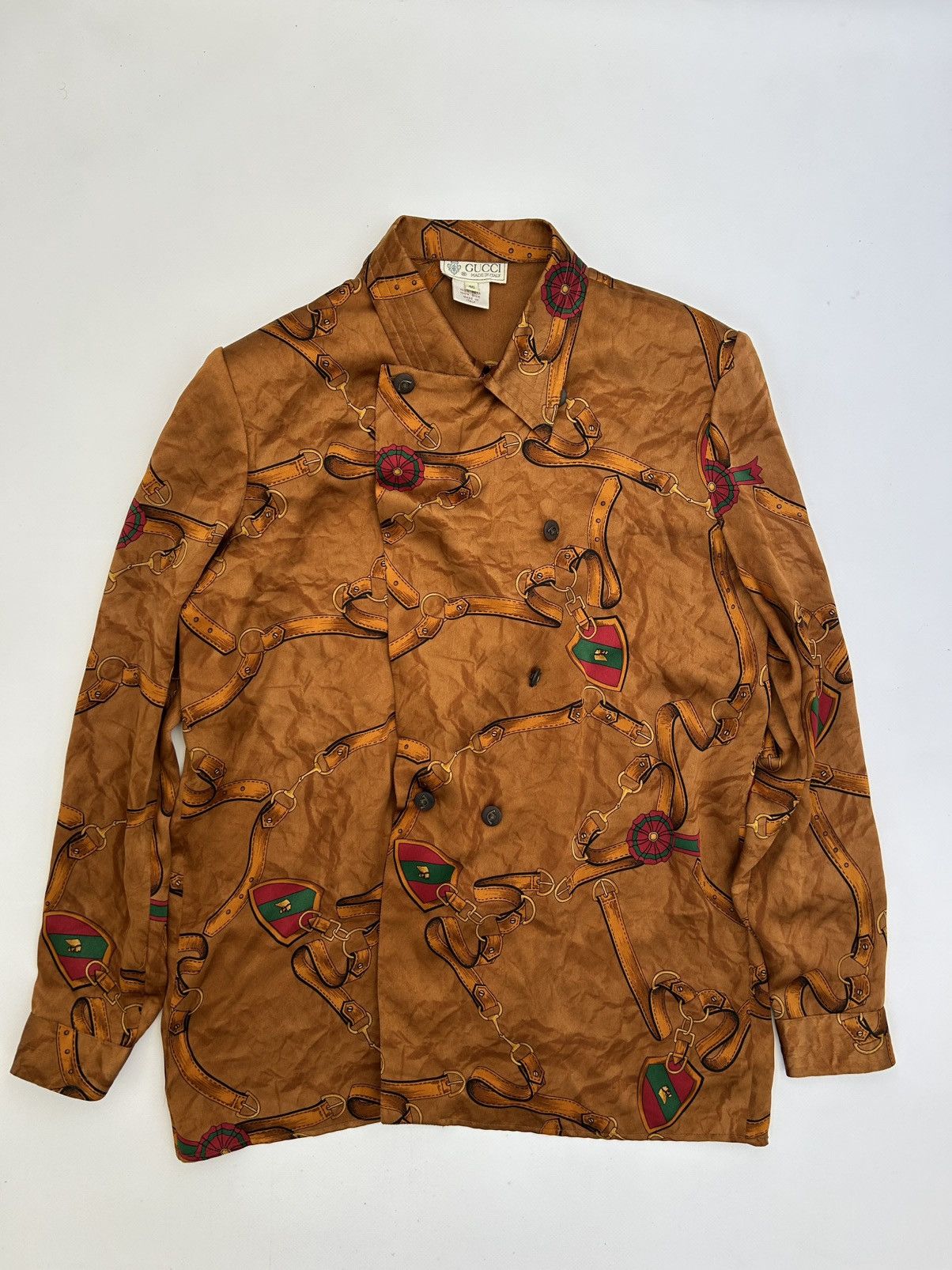 Gucci Vintage 1970’ Gucci Silk Shirt Size US M / EU 48-50 / 2 - 2 Thumbnail