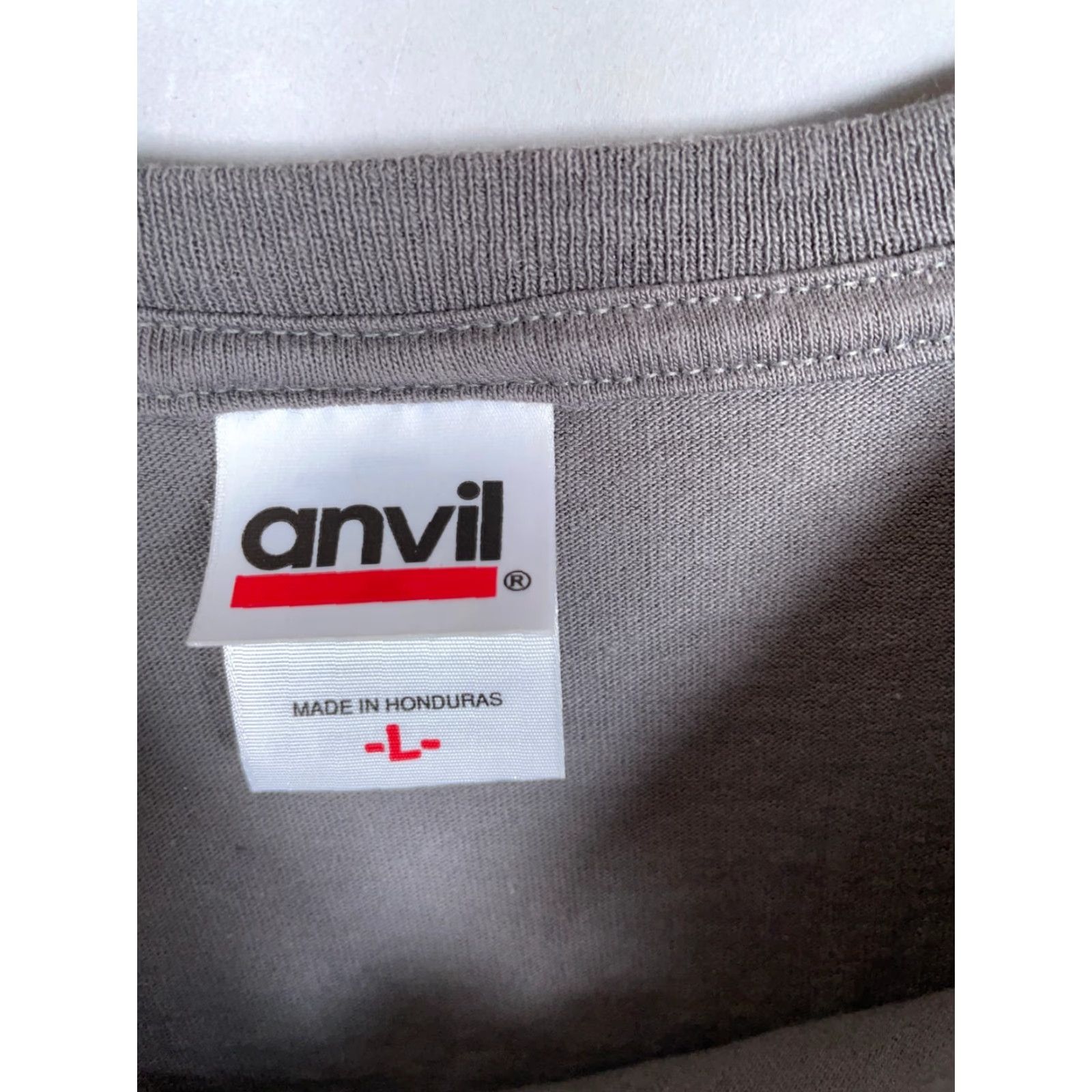 Anvil VINTAGE Dead Church Band T-Shirt Mens Large Gray Cotton Graphic Print Rock Metal 90s Size US L / EU 52-54 / 3 - 4 Thumbnail