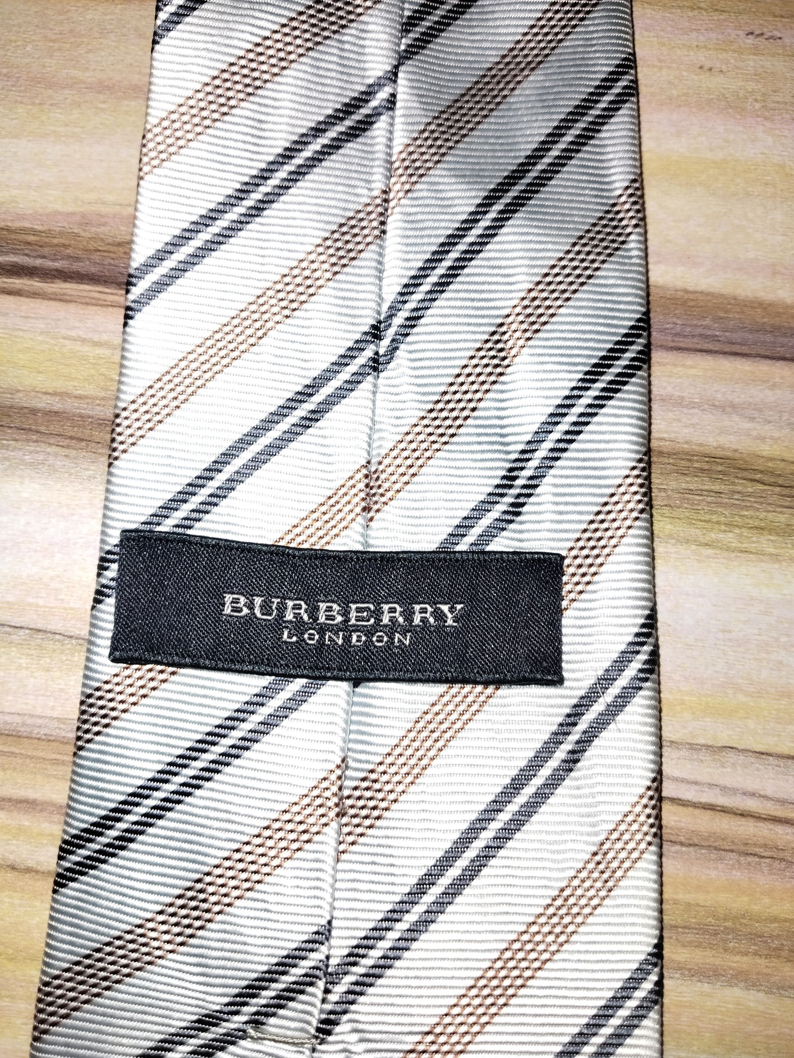 Burberry BURBERRY LONDON Stripe Necktie Size ONE SIZE - 4 Thumbnail