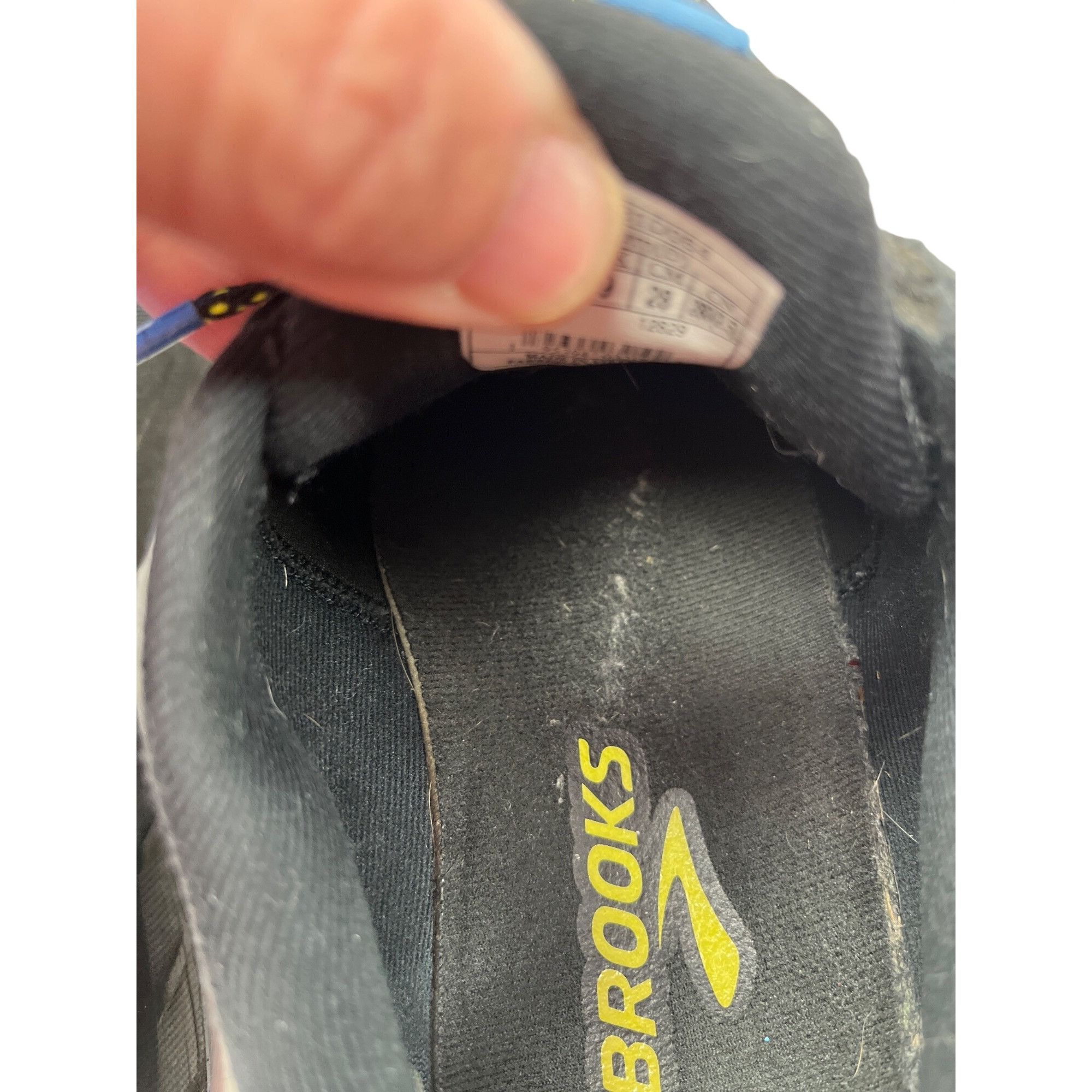 Brooks Brooks Anthem 5 mens black blue running sneakers sz 10M SKU Size US 10 / EU 43 - 8 Thumbnail
