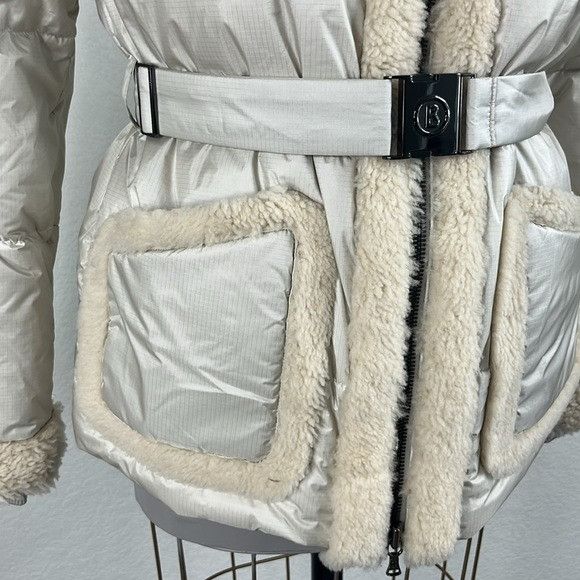 Bogner Bogner Terry Puffer Coat Fur HoodedQuilted Belted Jacket in Size M / US 6-8 / IT 42-44 - 2 Thumbnail