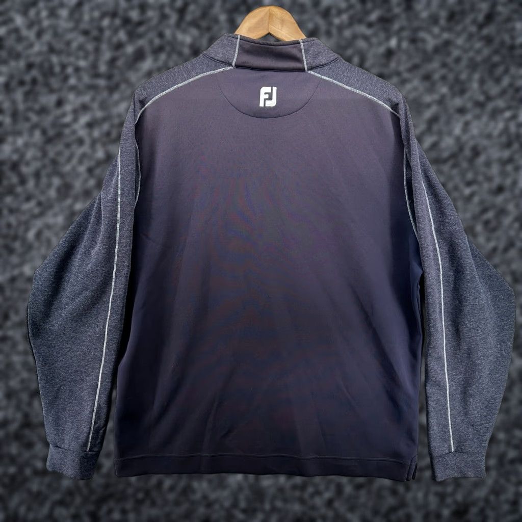 Footjoy FootJoy Sweatshirt Men's XL Long Sleeve Quarter Zip Pullover Mock Neck Blue Gray Solid Winter Classic Comfort Size US XL / EU 56 / 4 - 1 Thumbnail